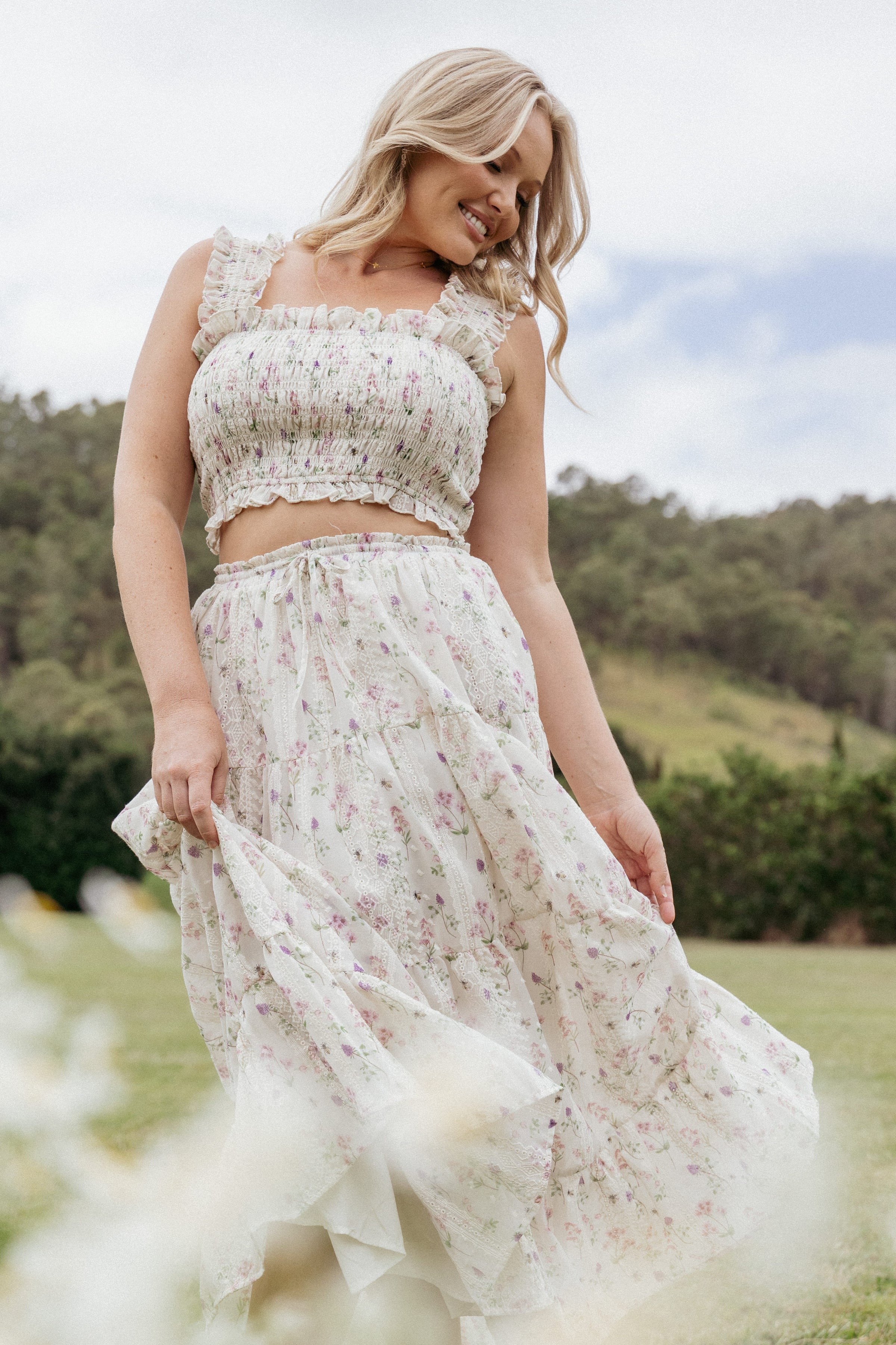 TOPS Amberlyn Sleeveless Top - Pink Floral