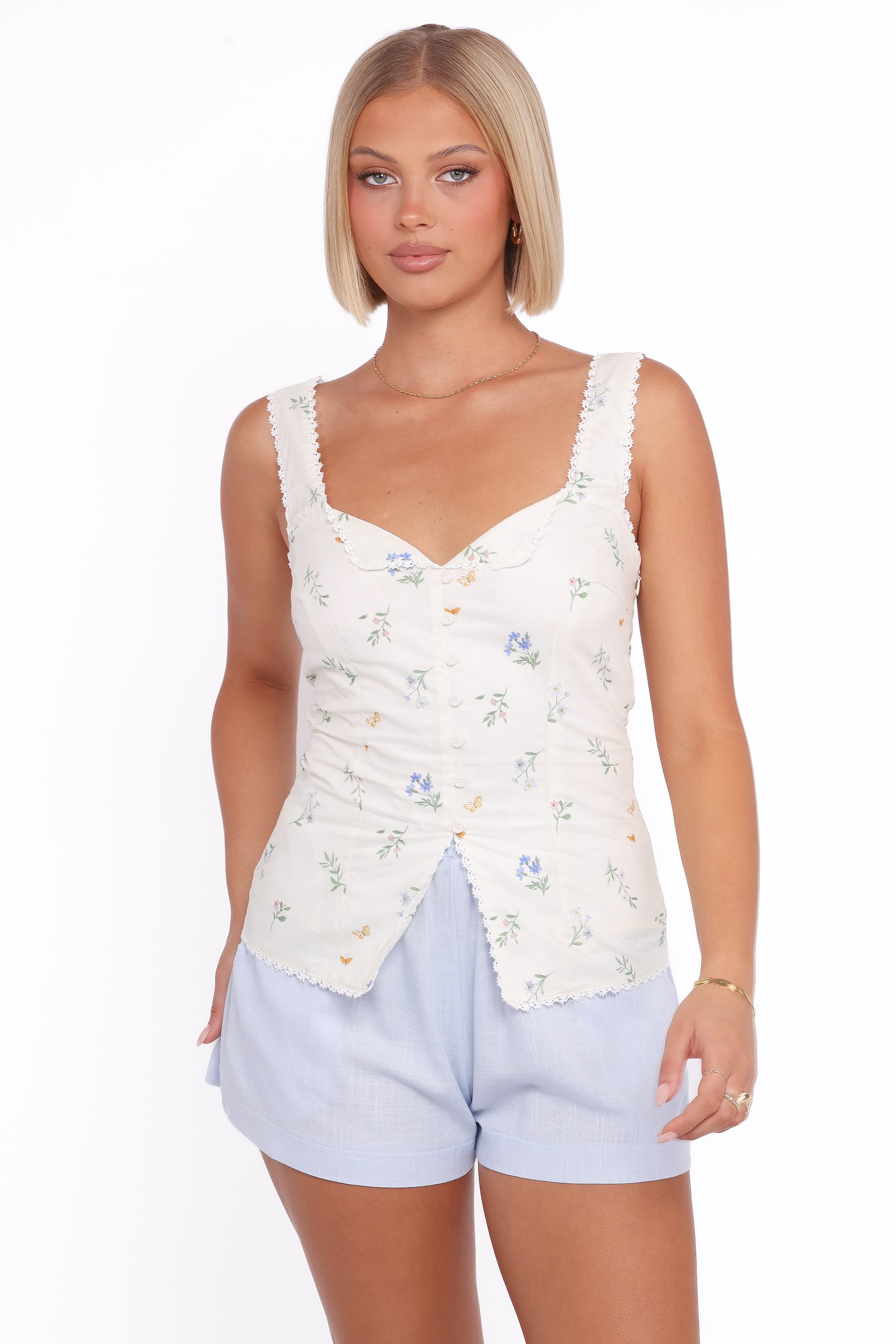 TOPS Ana Top - Floral