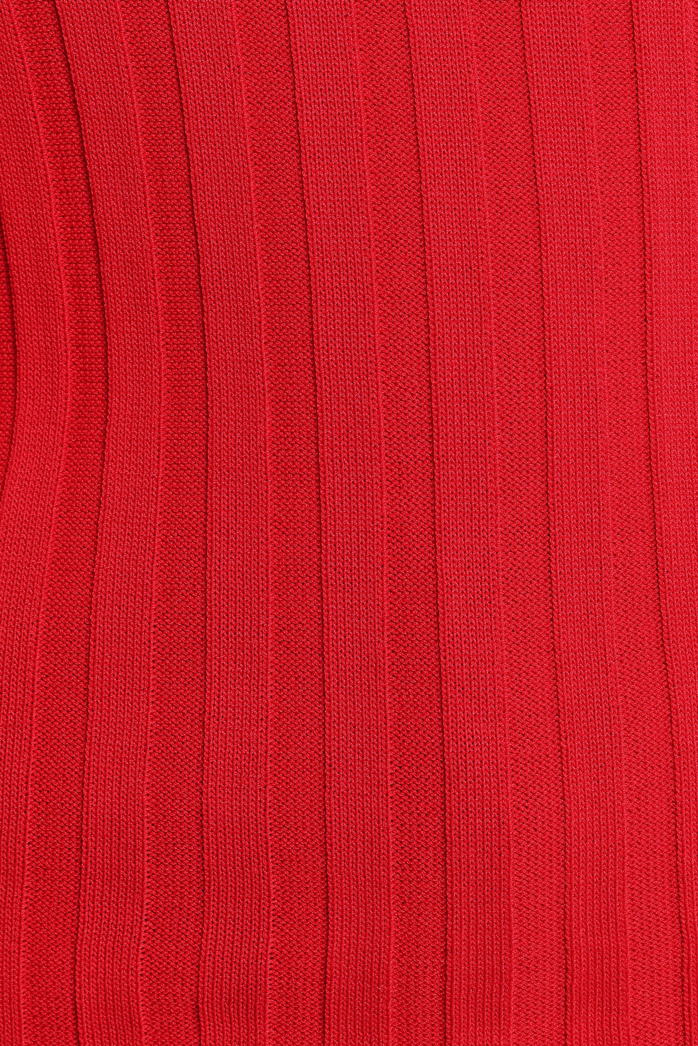 TOPS Aneesa Wide Rib Knit Top - Red