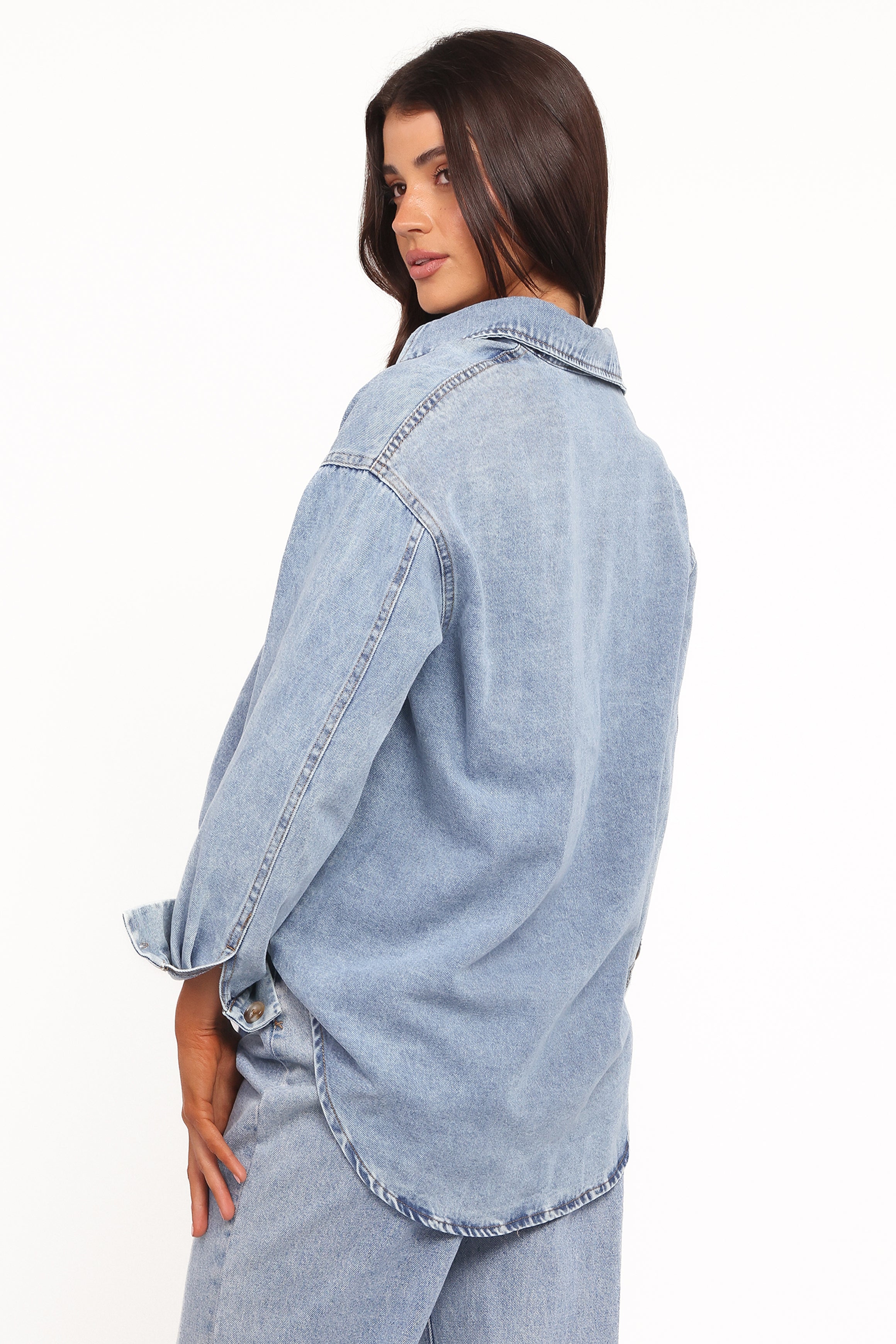 TOPS Anicia Denim Shirt - Light