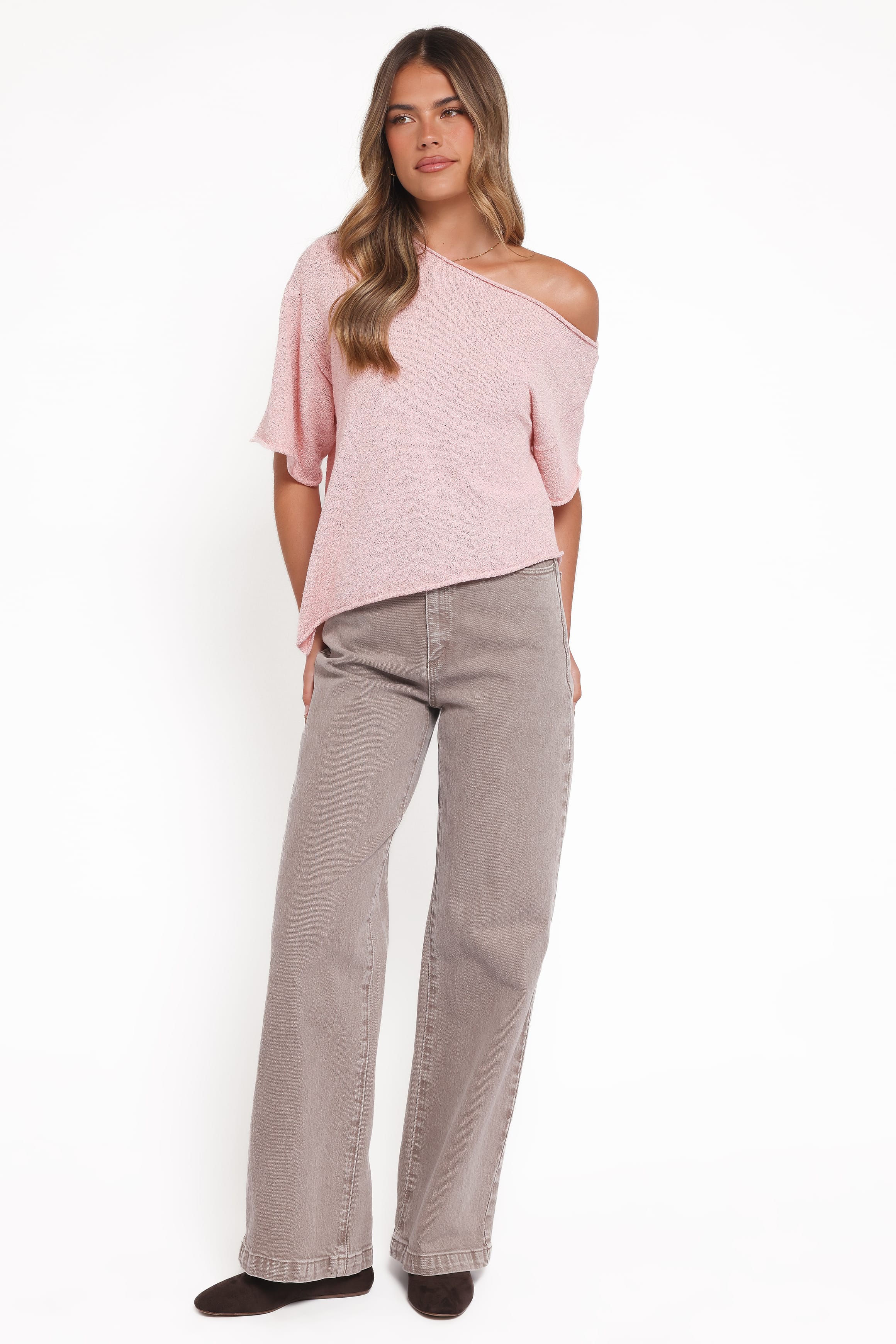 TOPS Ardena Boucle Knit Top - Pink