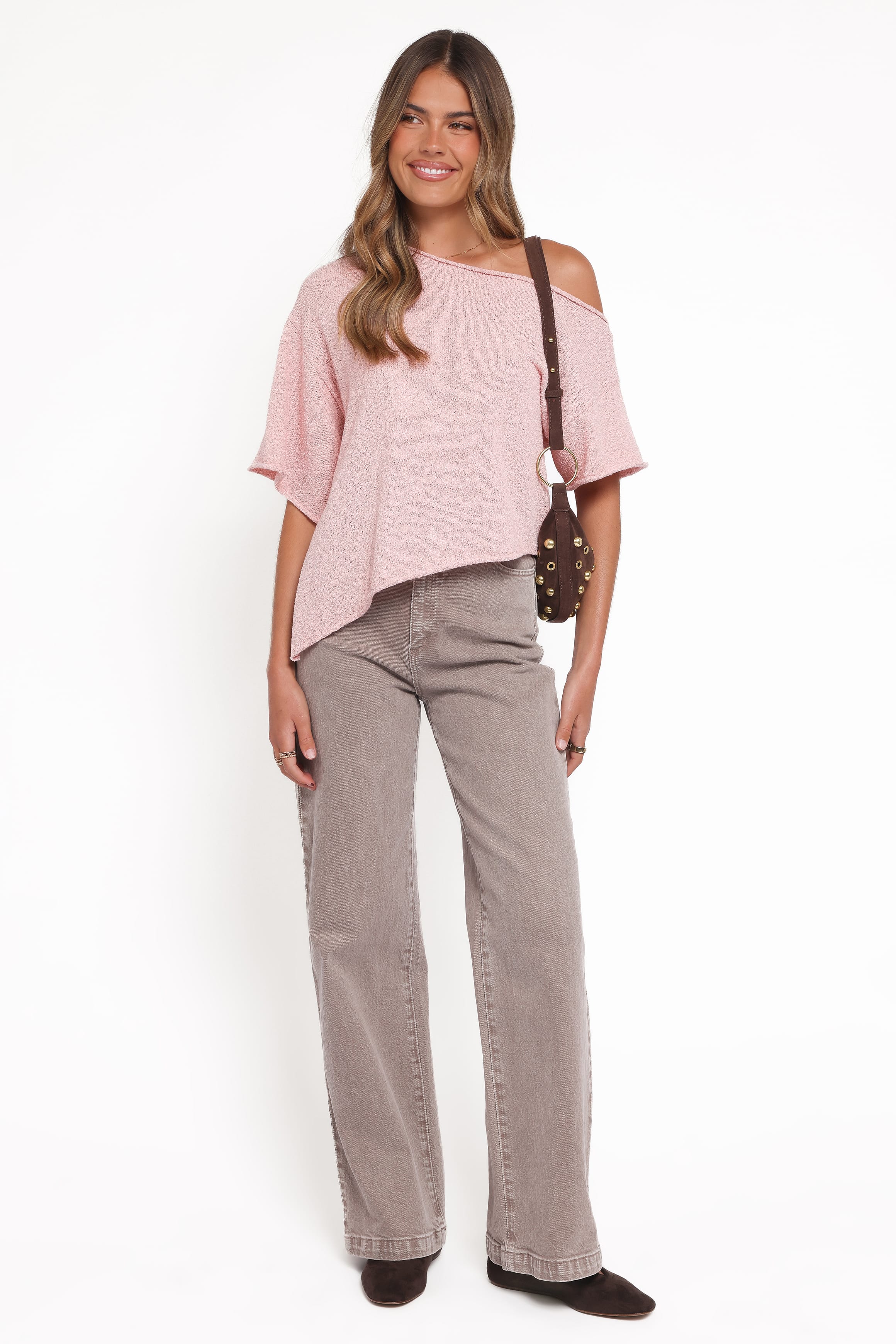 TOPS Ardena Boucle Knit Top - Pink