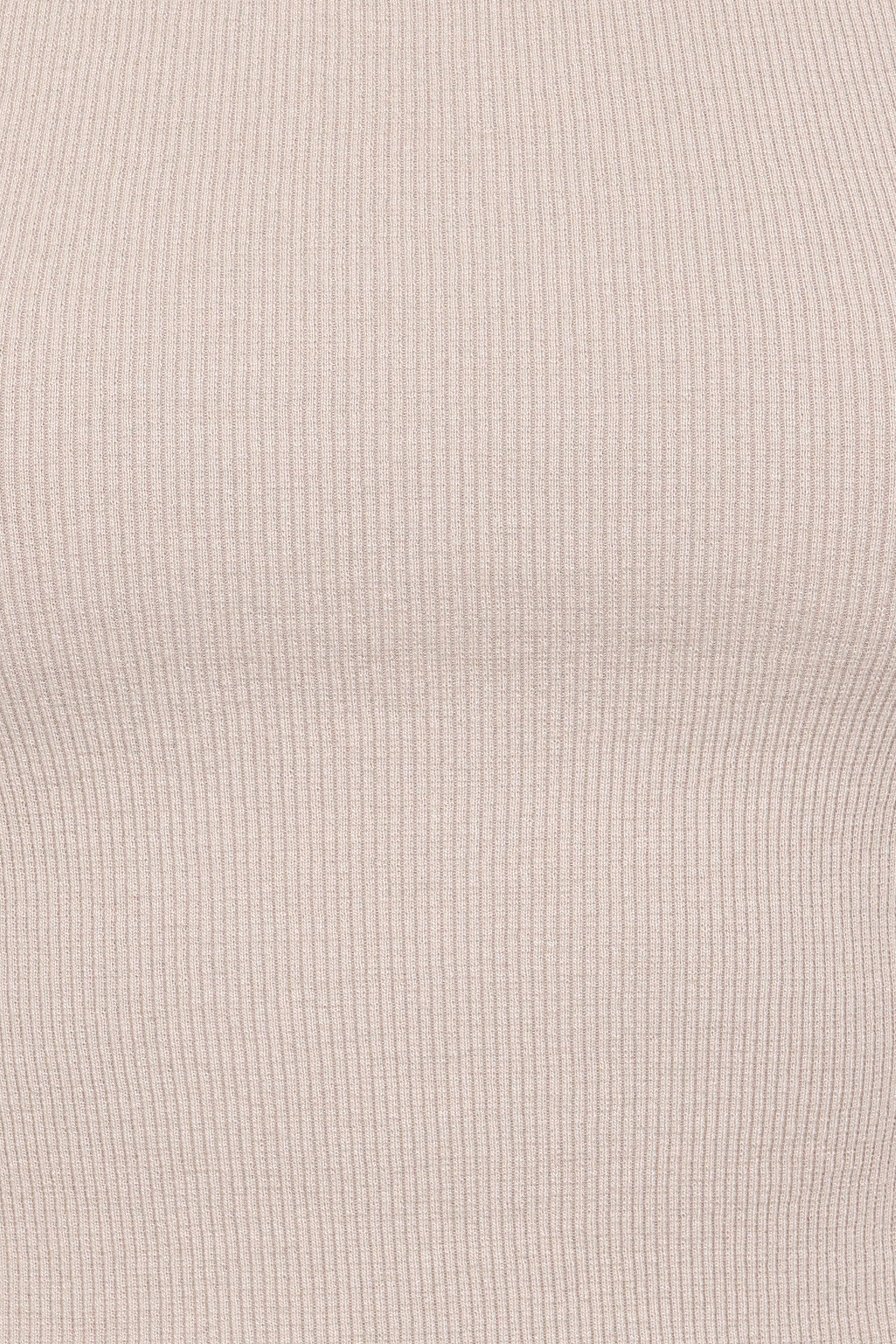 TOPS Ari Ribbed Tank Top - Wheat