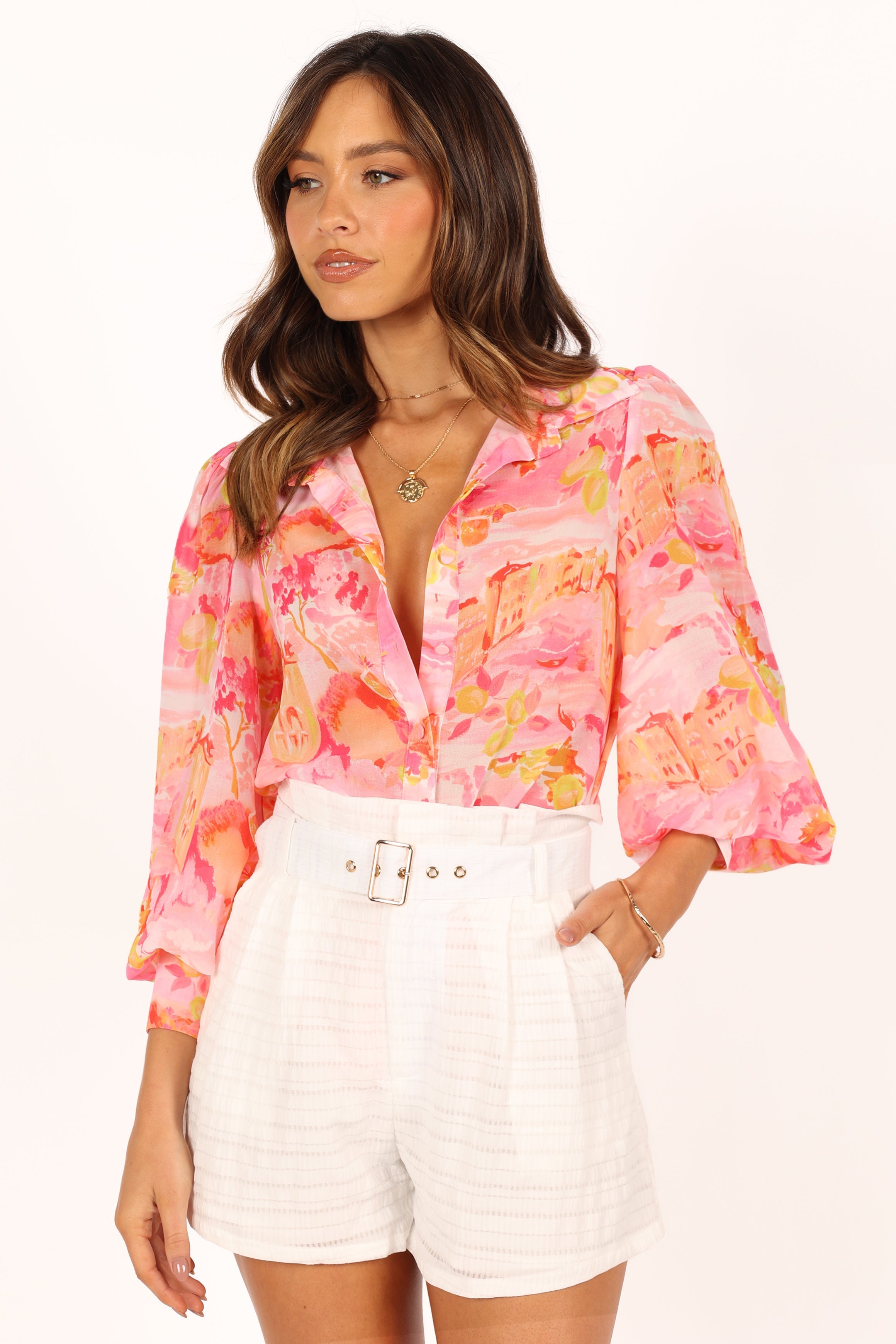 TOPS @Arianna Shirt - Pink