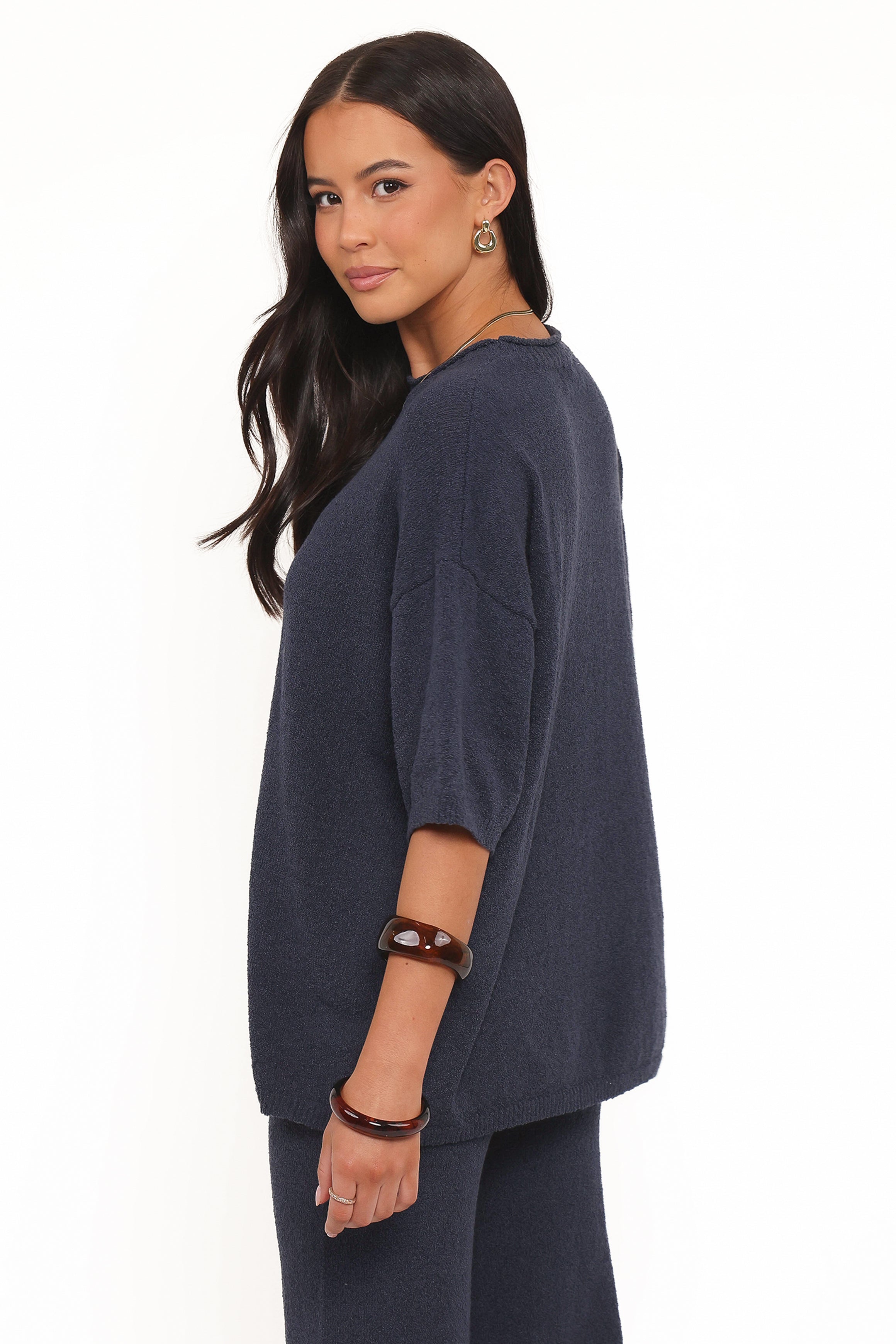 TOPS Ashby Knit Top - Navy