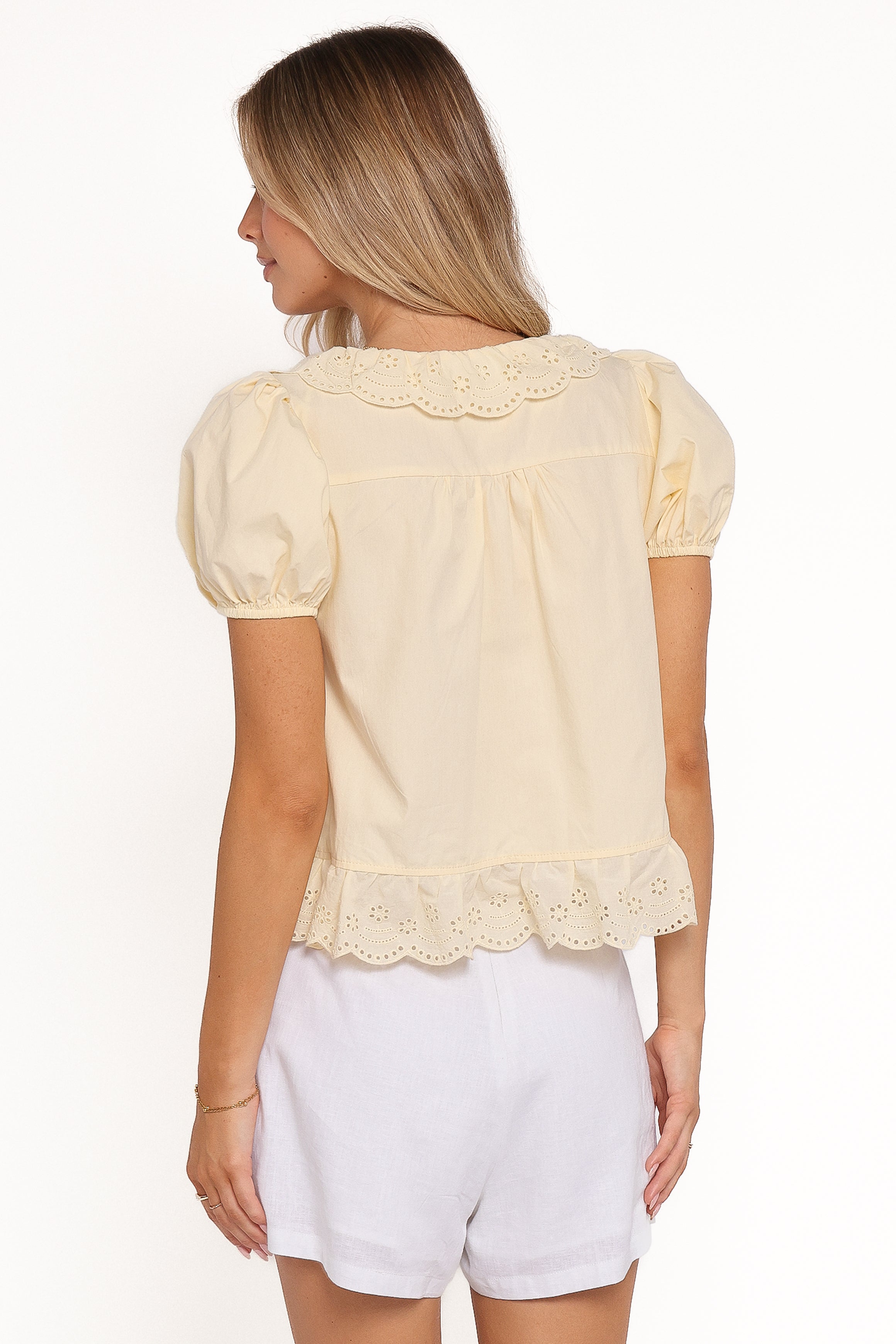 TOPS Aspen Tie Front Top - Mango