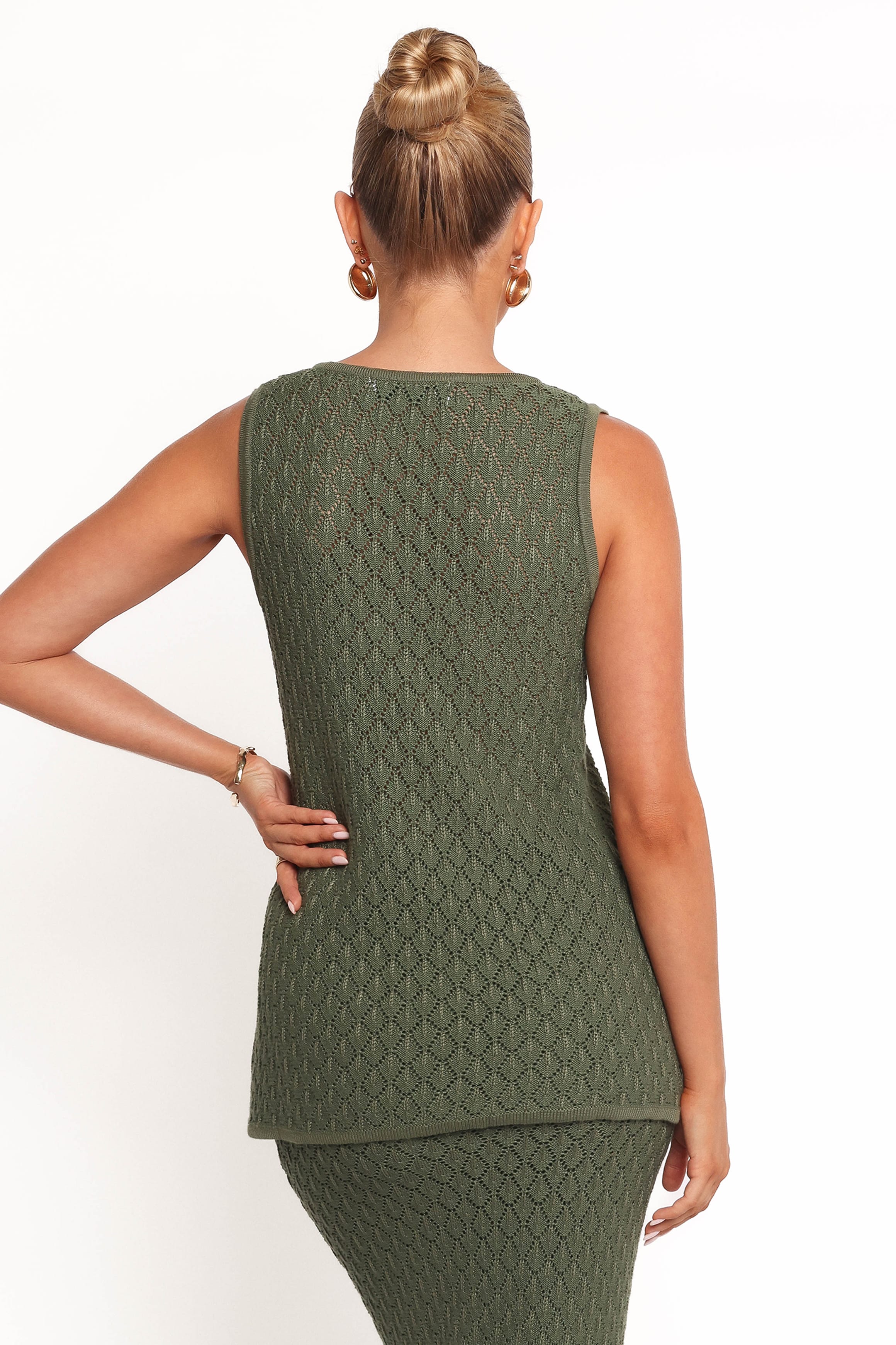 TOPS Asplie Knit Top - Olive