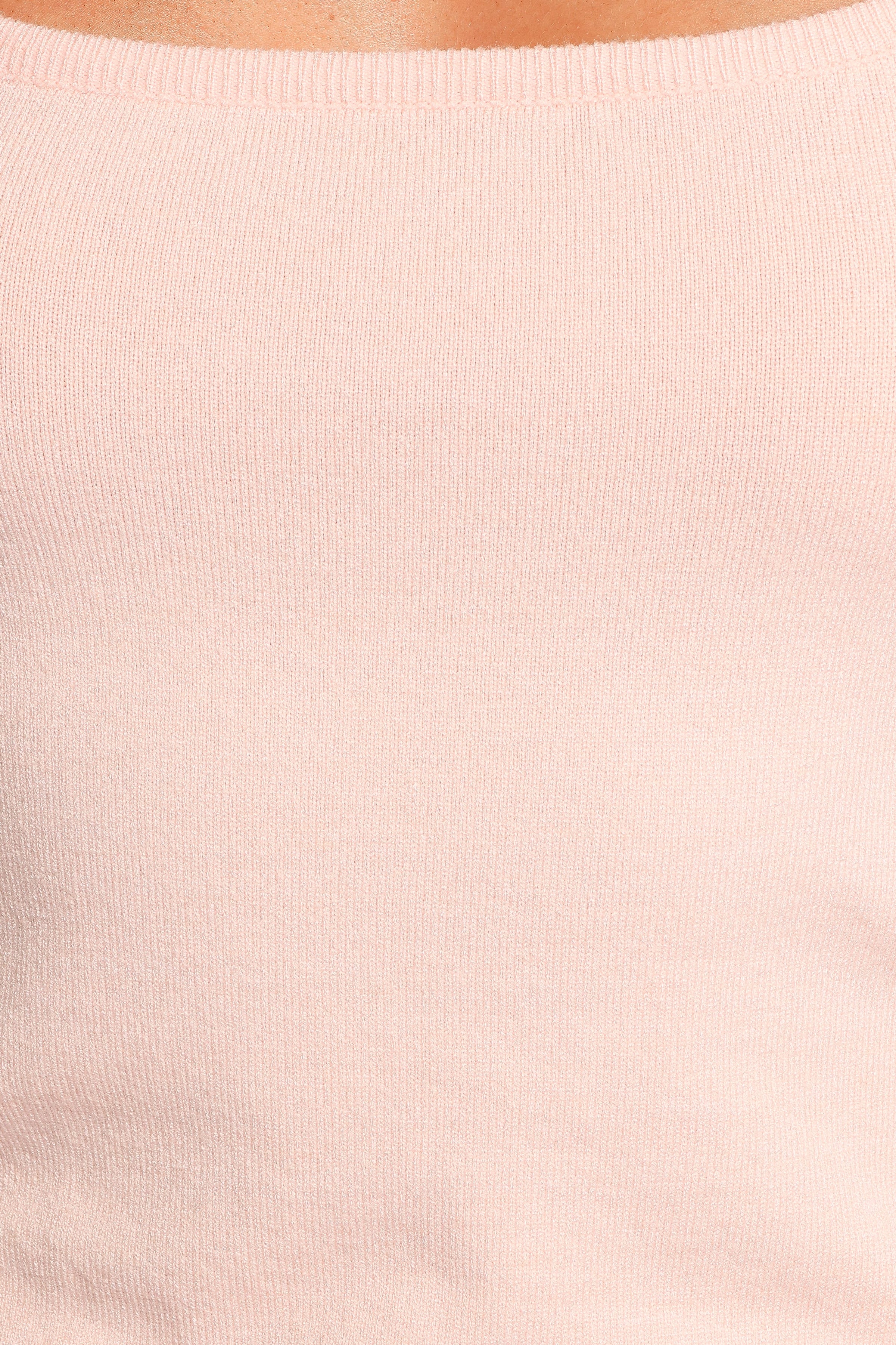 TOPS Beatrice Knitted Top - Peach