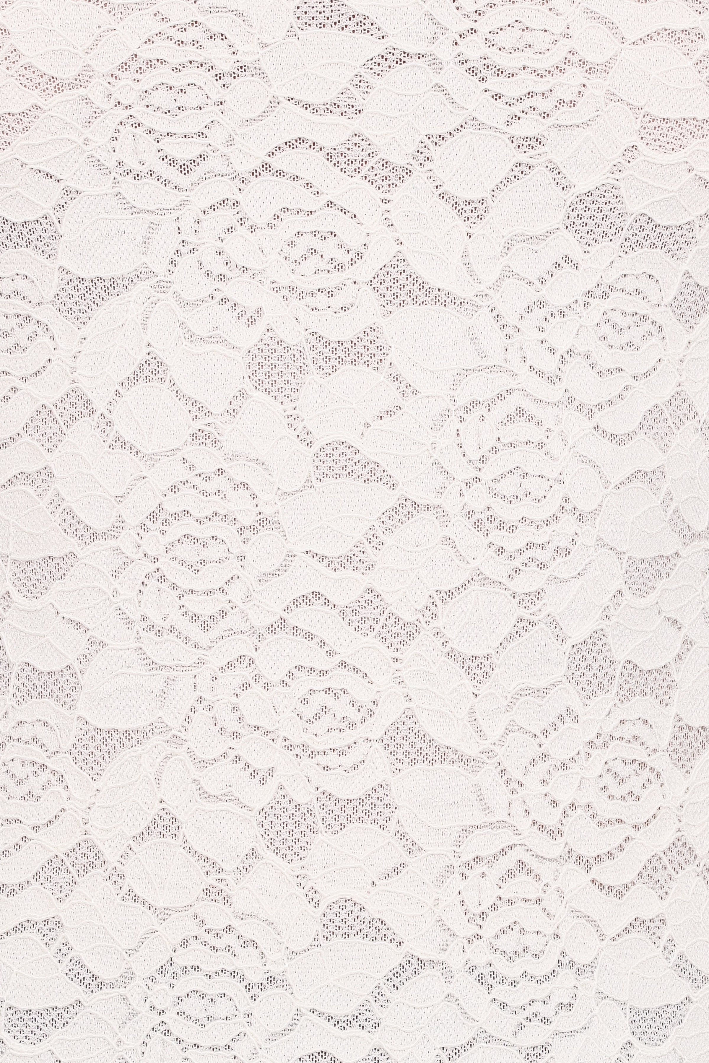 TOPS Beatriz Lace High Neck Top - Ivory