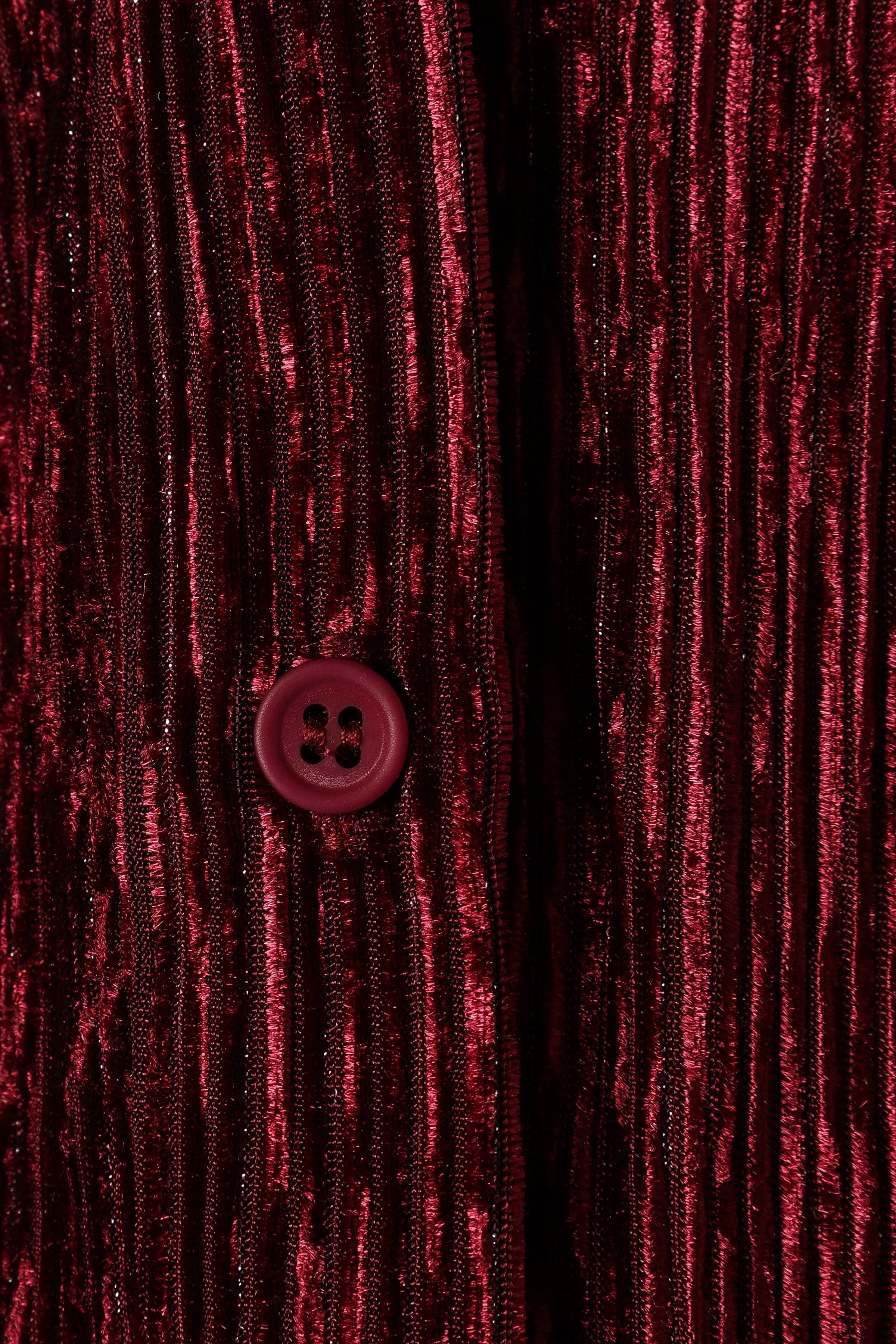 TOPS @Cadence Long Sleeve Sequin Top - Burgundy