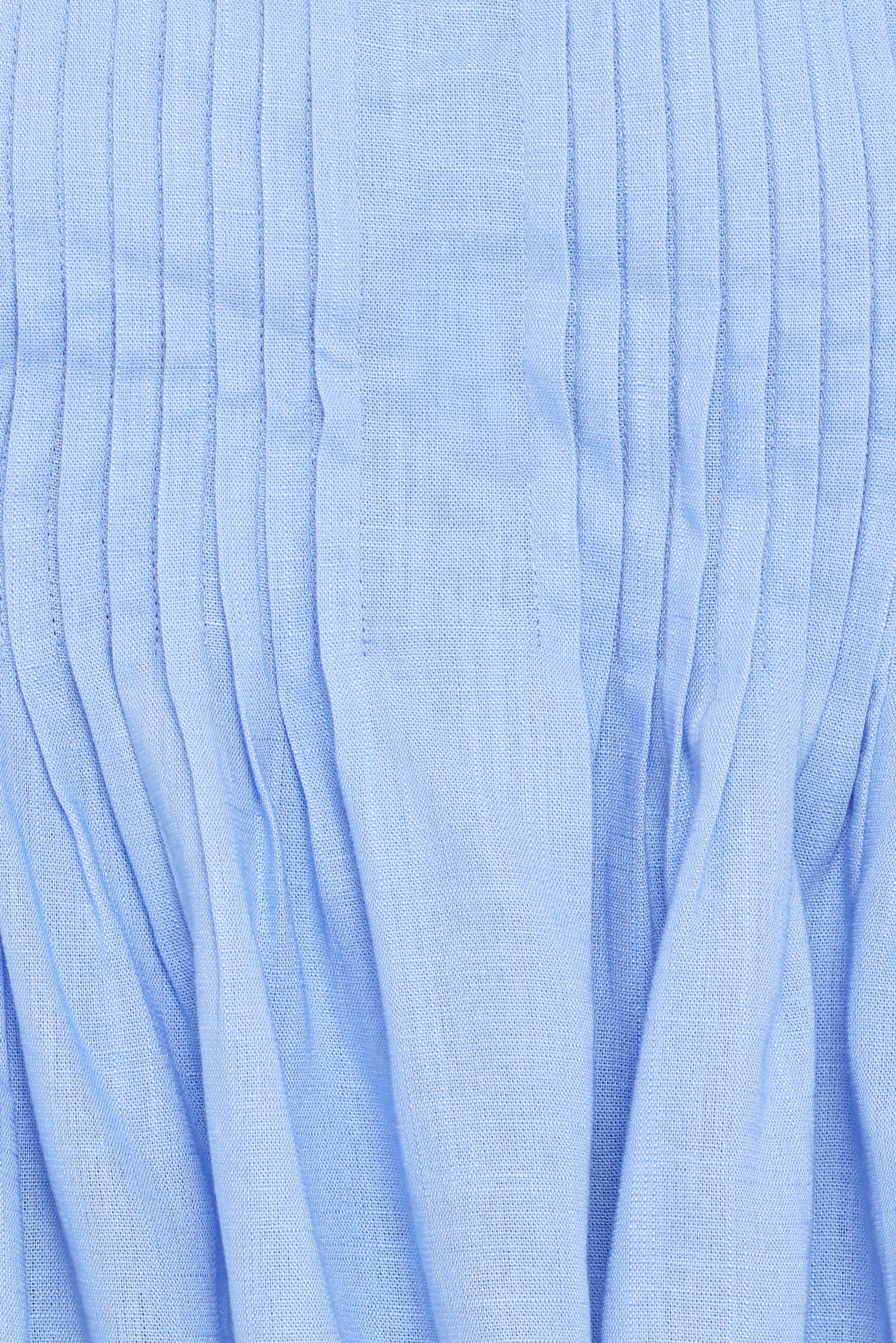 TOPS Cagnes Strapless Peplum Top - Blue