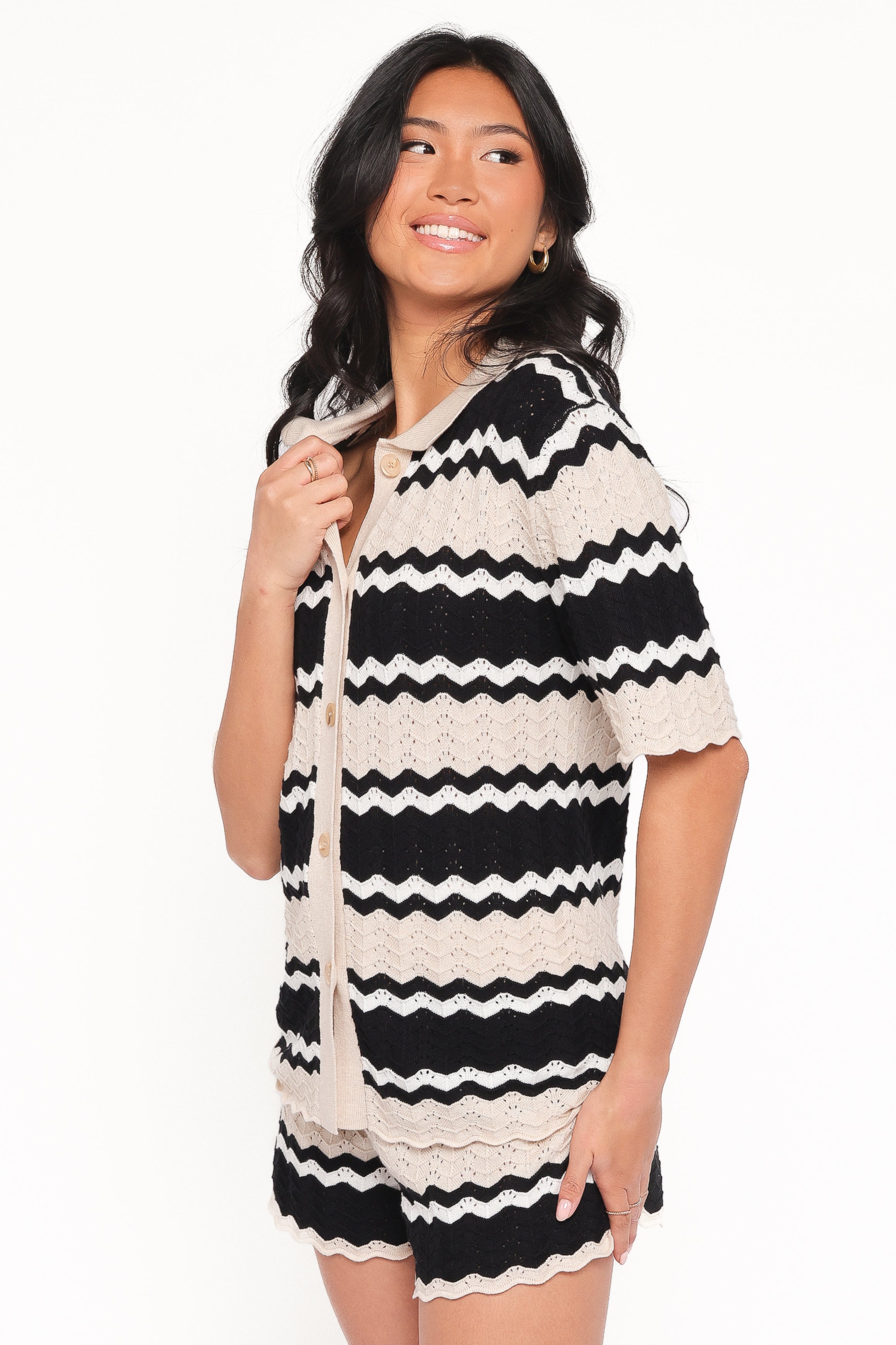 TOPS Cam Knitted Shirt - Sand