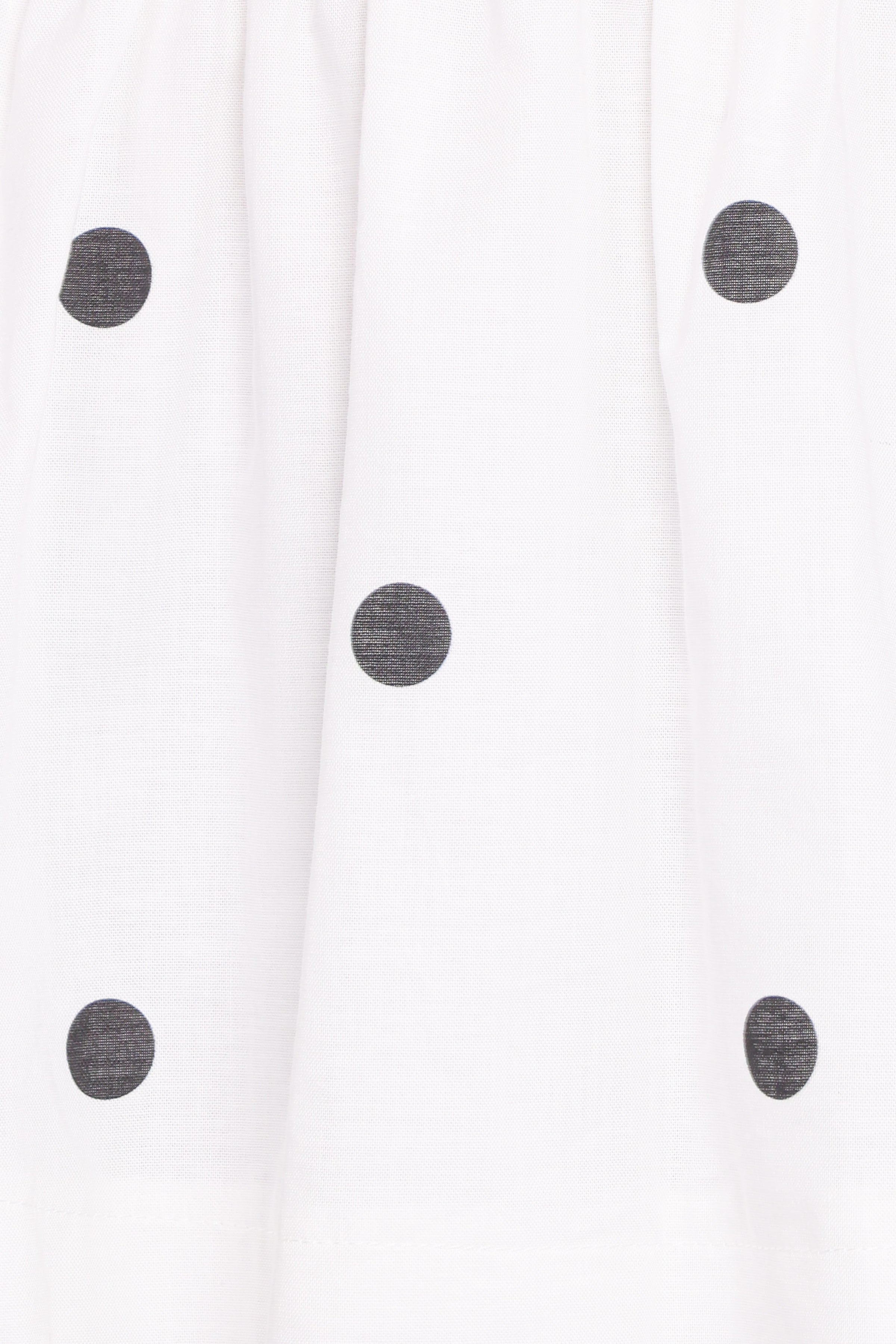 TOPS Camila Open Back Top - White Black Polka Dot