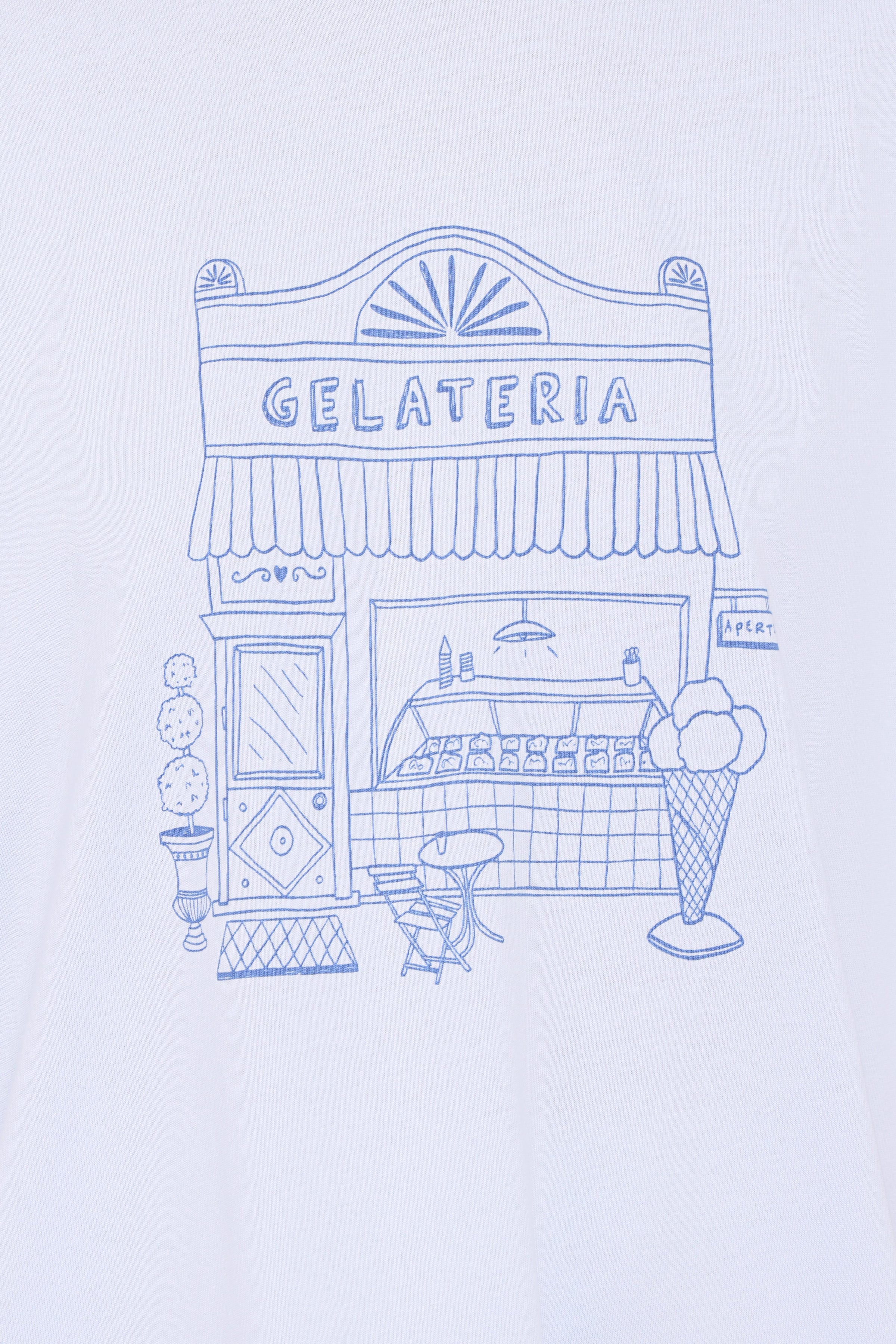 TOPS Carmen Graphic Tee - Baby Blue