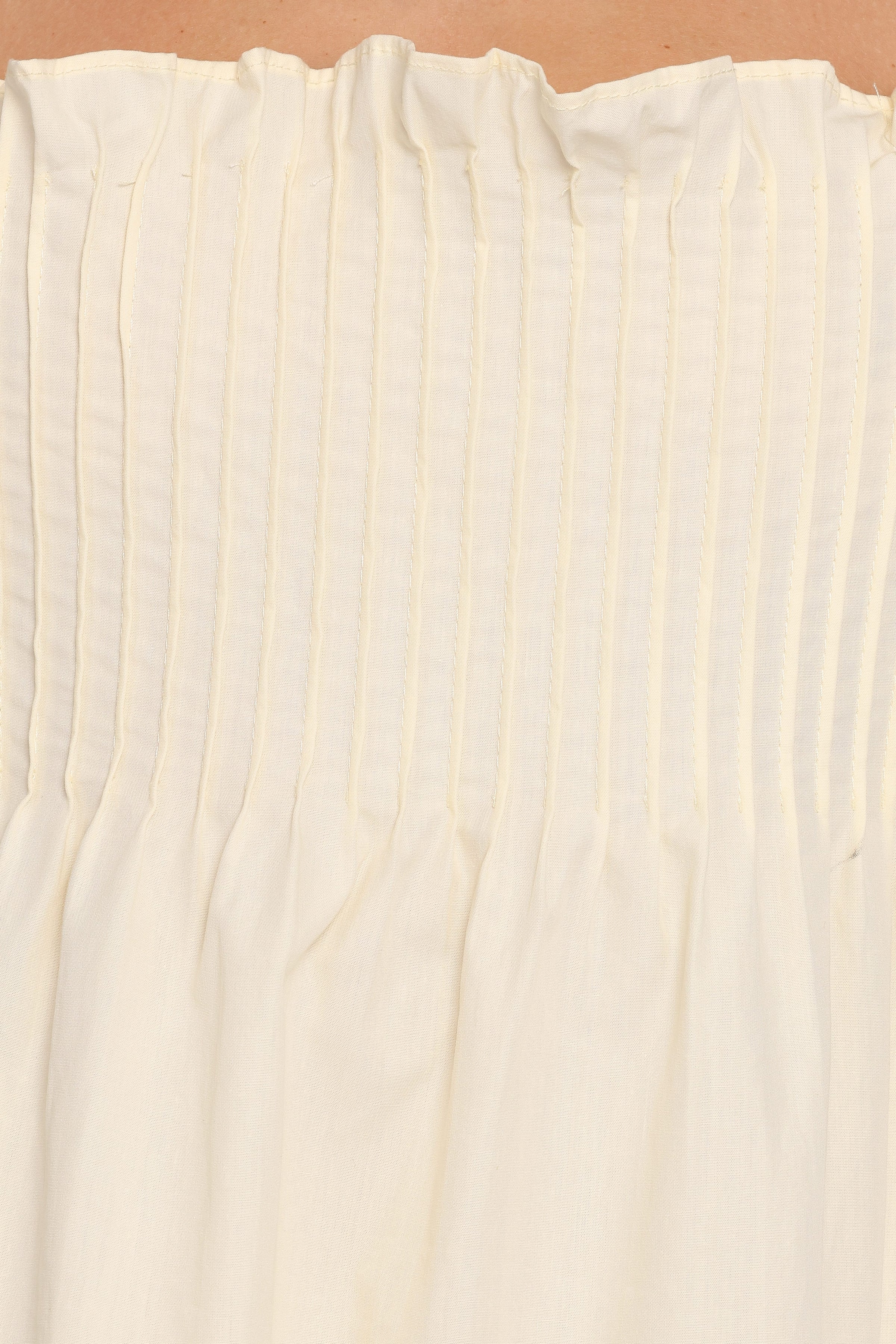 TOPS Carson Pleated Top - Butter Yellow