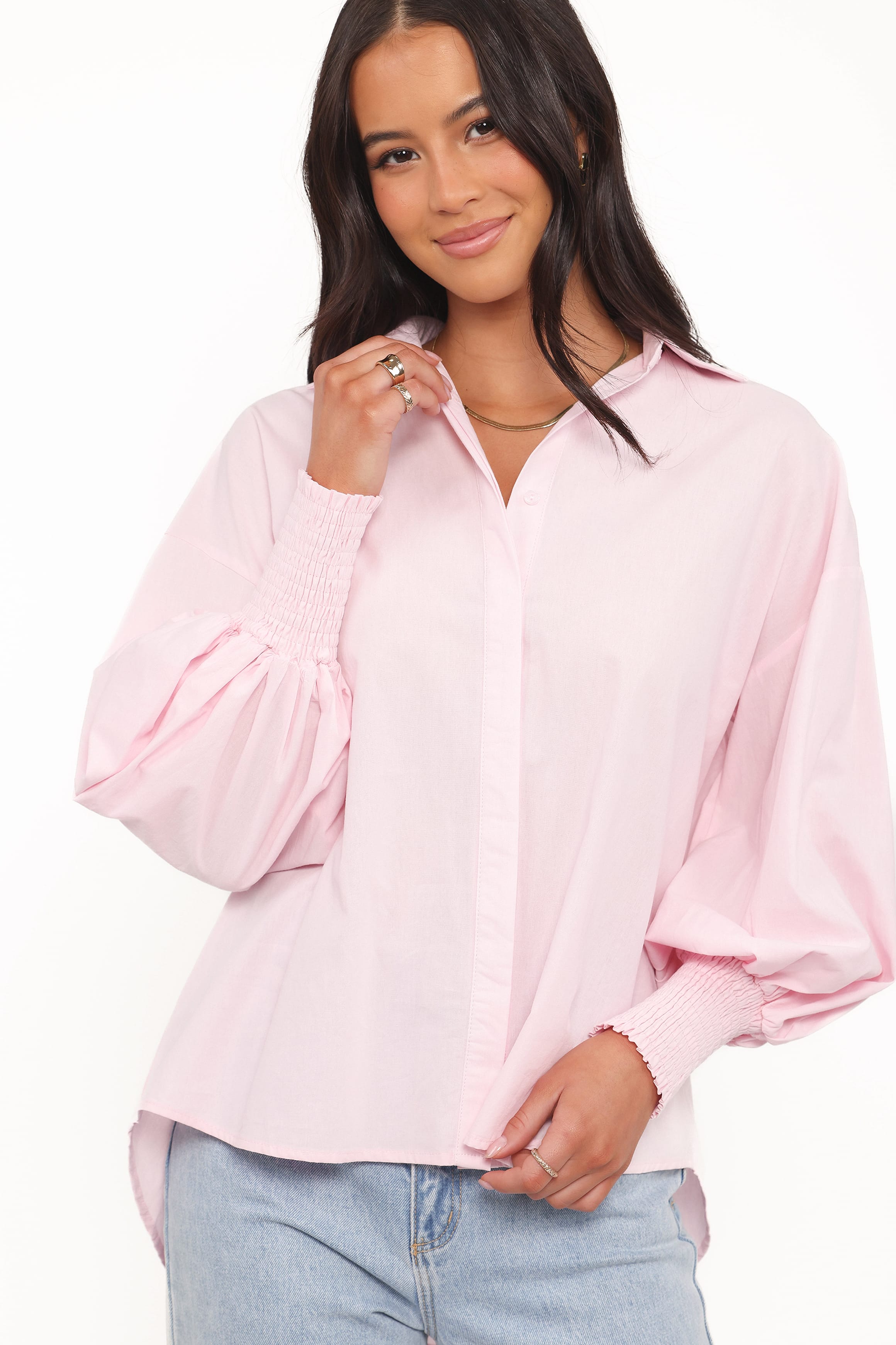 TOPS Carys Shirt - Pale Pink
