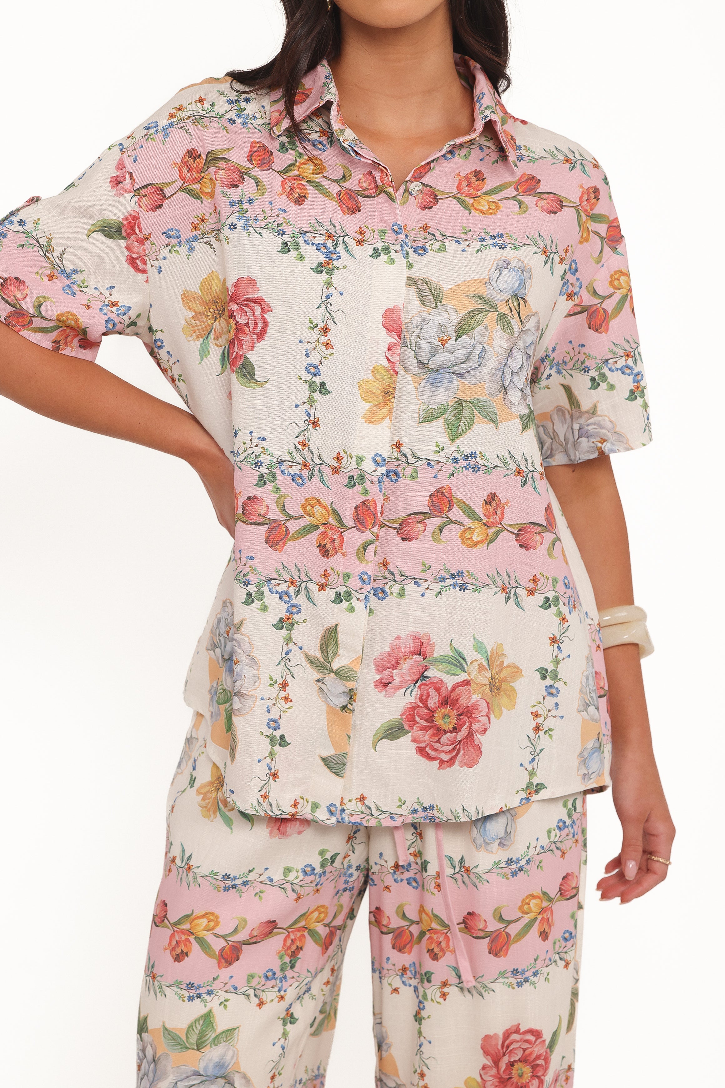 TOPS Cascais Shirt - Rose Tile