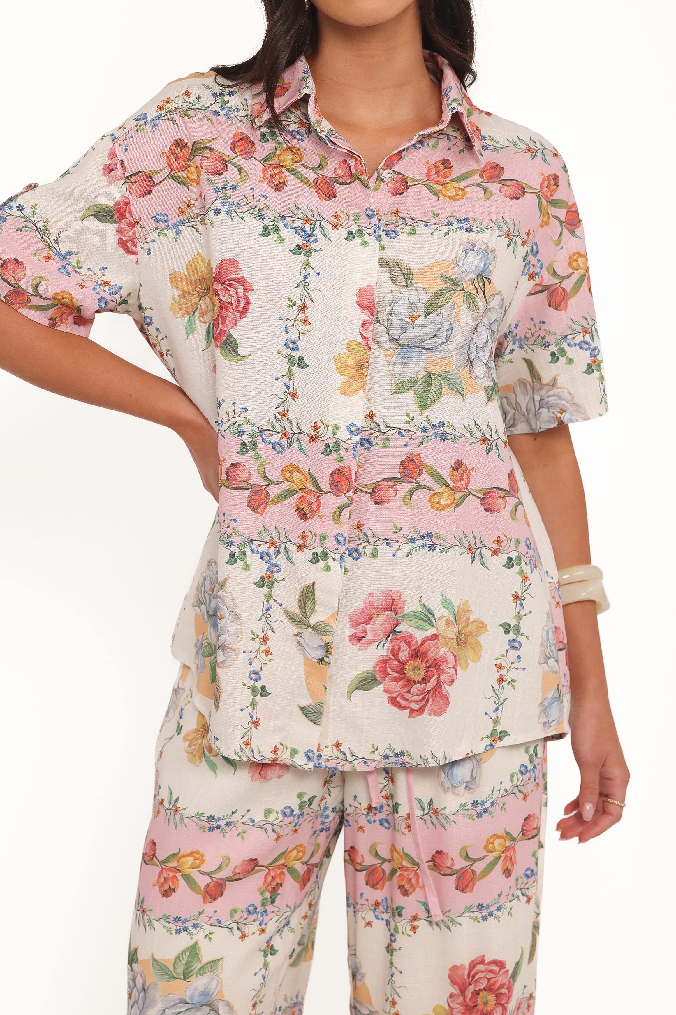 TOPS Cascais Shirt - Rose Tile