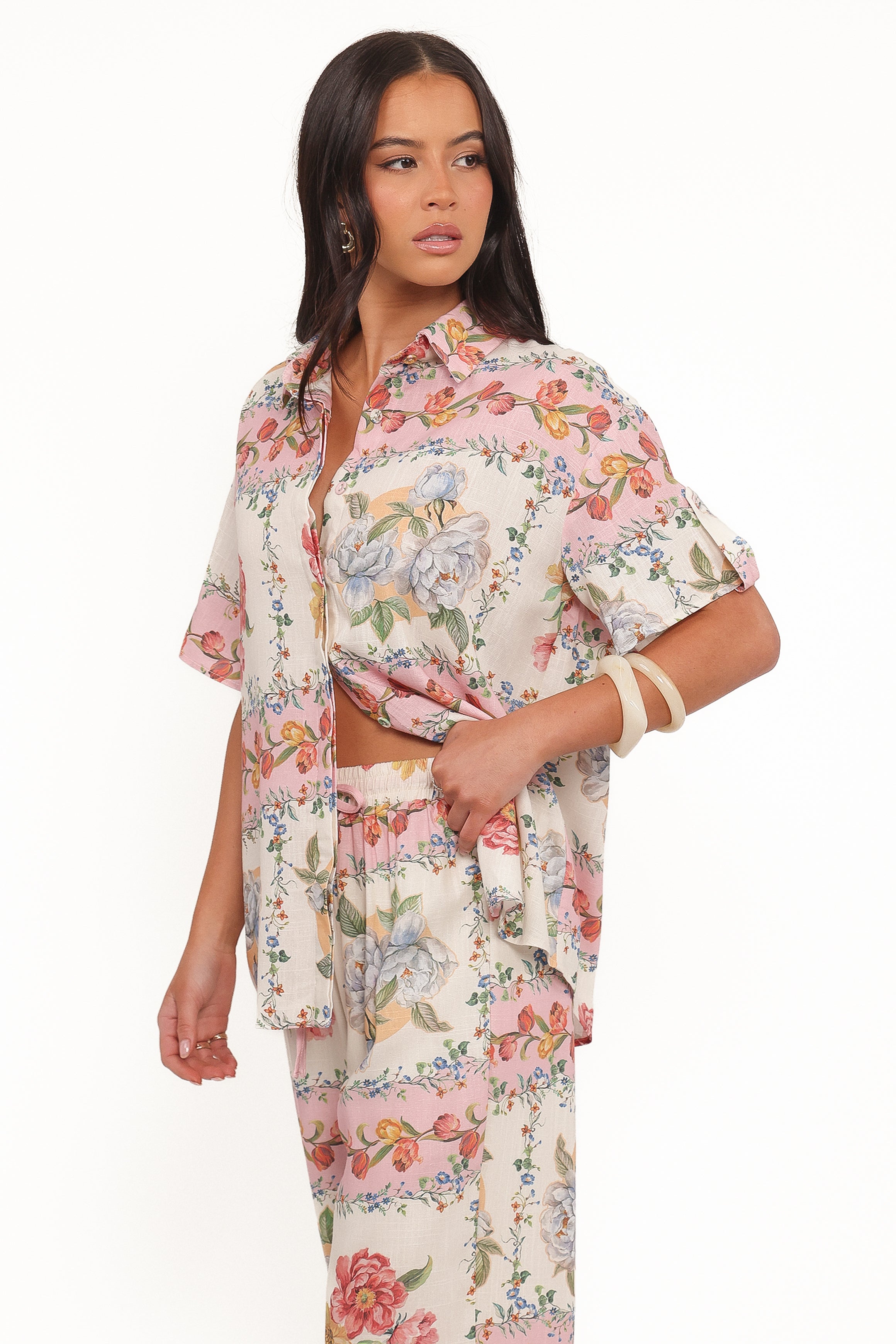 TOPS Cascais Shirt - Rose Tile