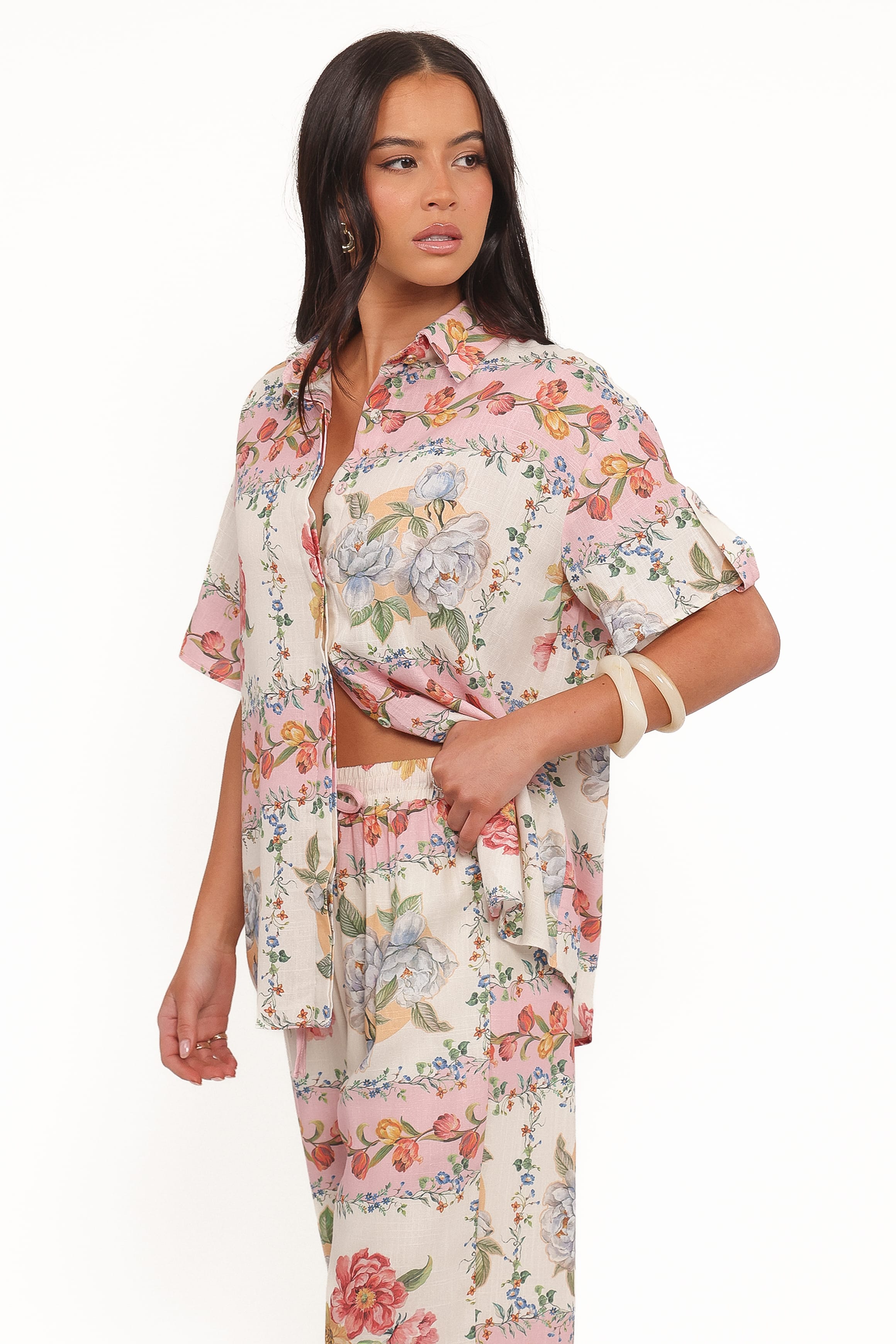 TOPS Cascais Shirt - Rose Tile