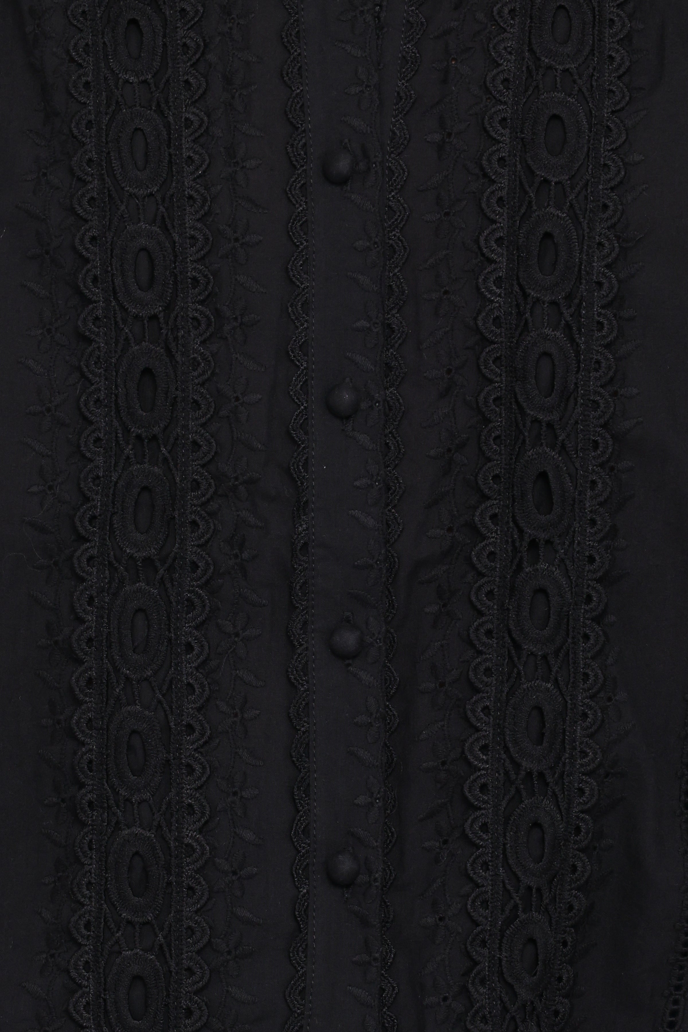 TOPS Catania Lace Inset Top - Black