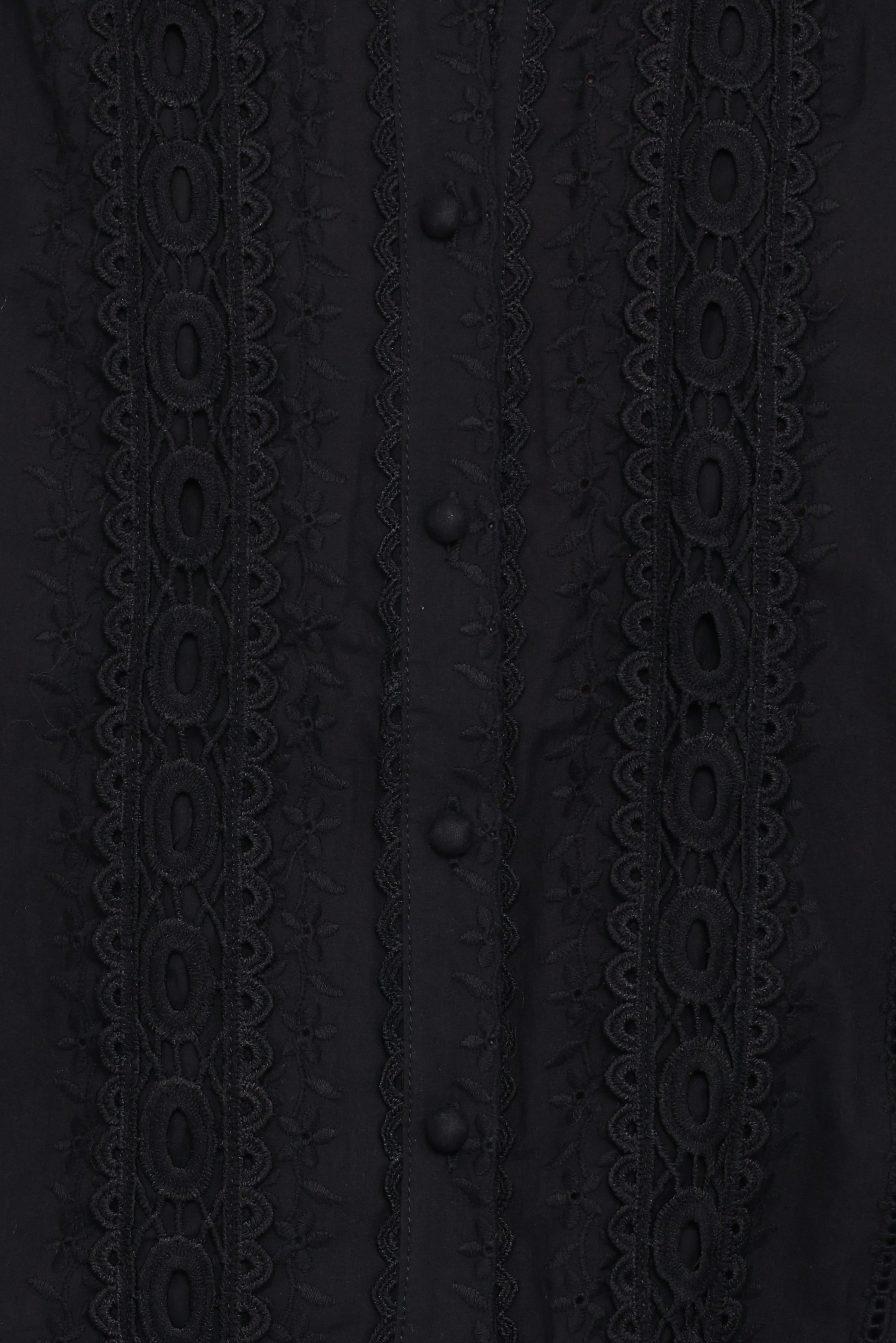 TOPS Catania Lace Inset Top - Black