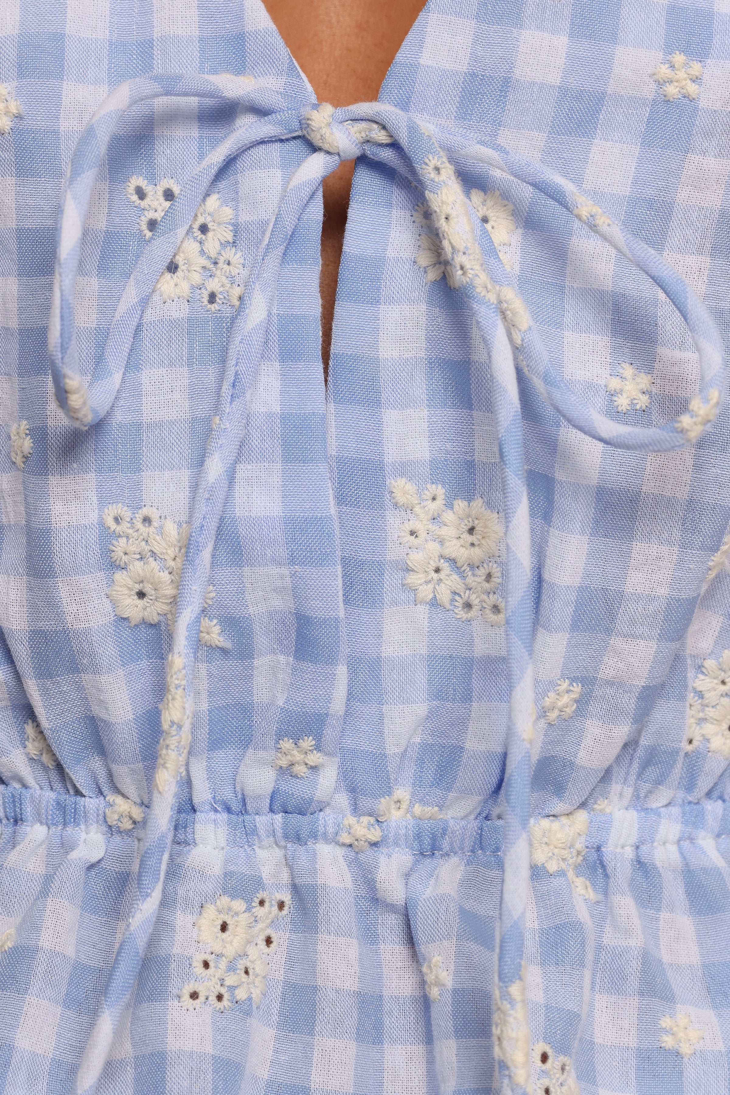 TOPS Cecelia Top - Blue Gingham
