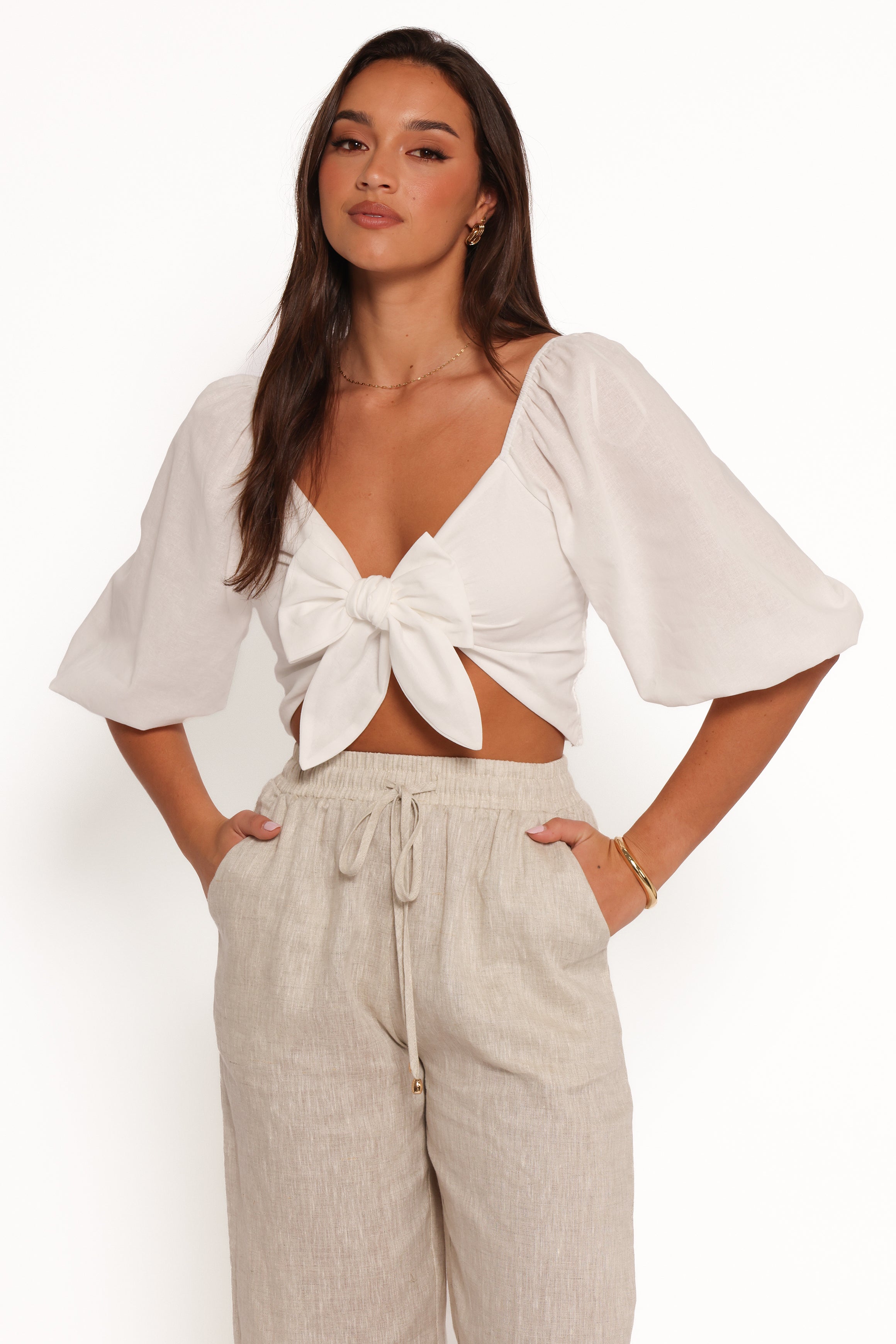 TOPS Celine Top - White