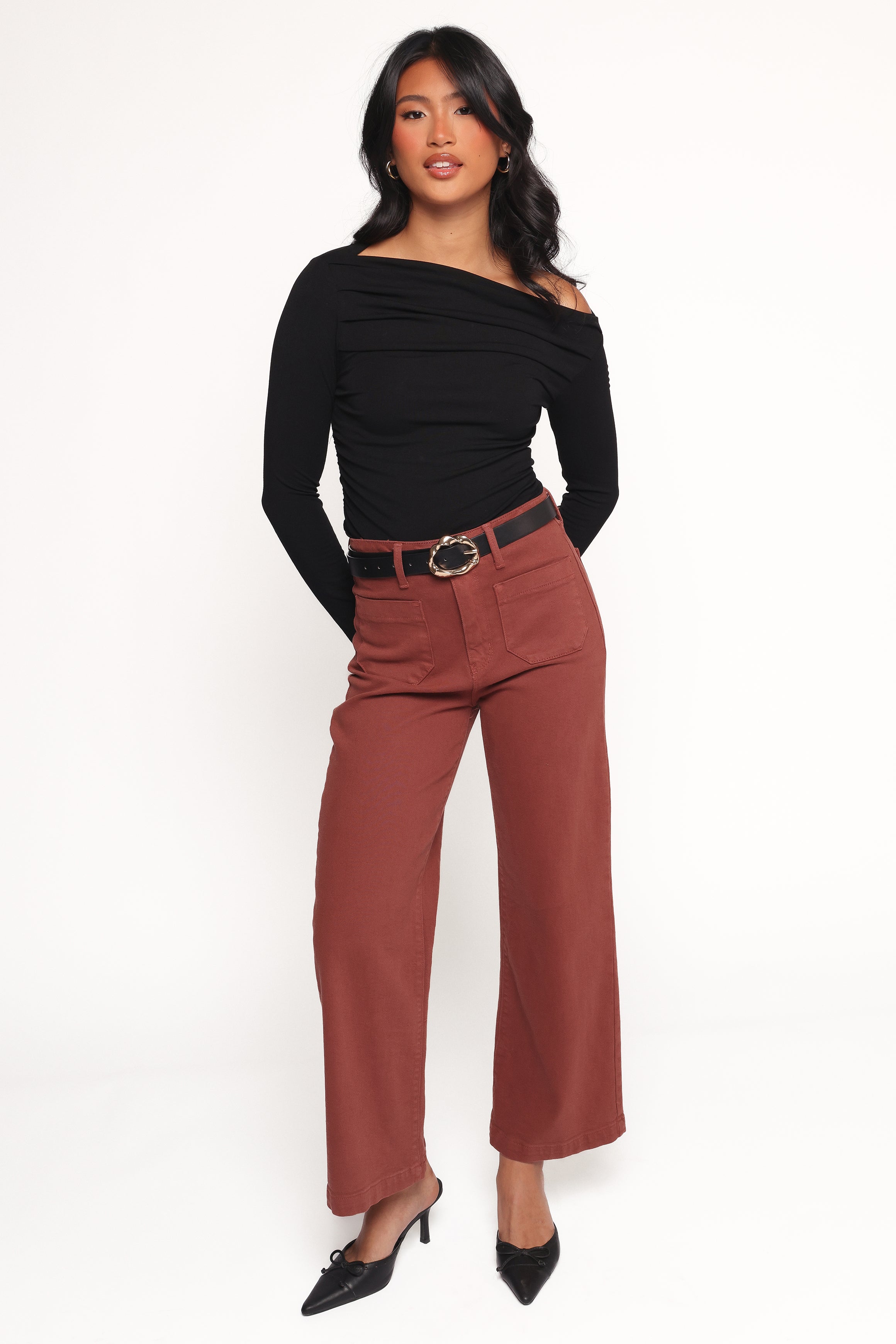 TOPS Cer Knit Top - Black