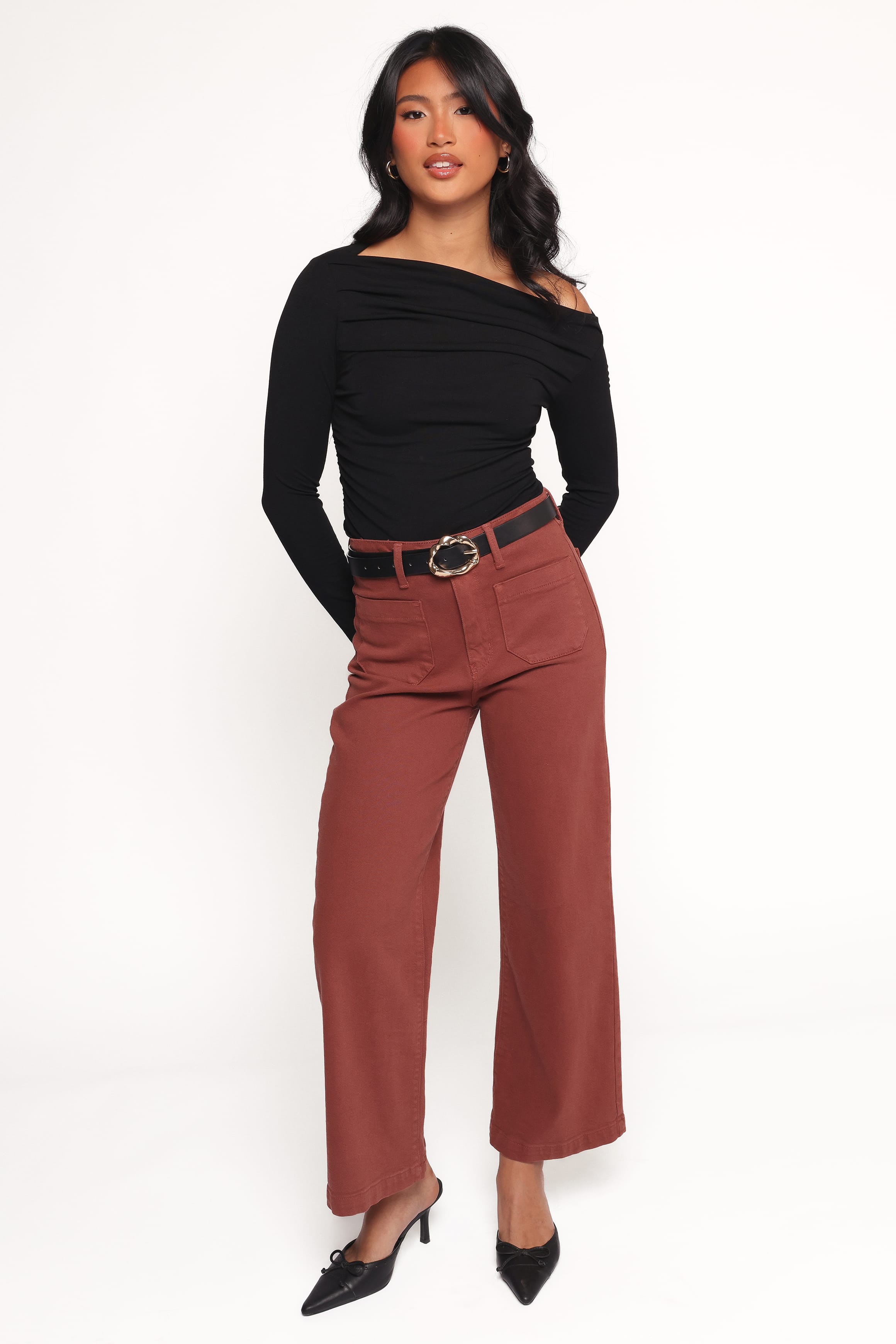 TOPS Cer Knit Top - Black