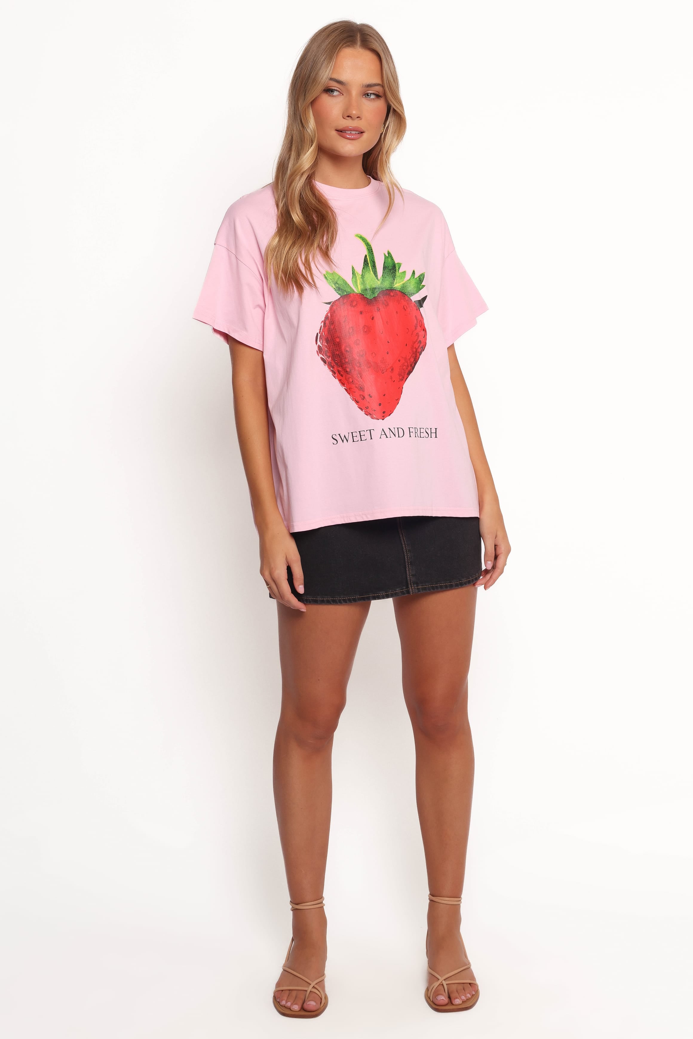 TOPS Cerise Tee - Strawberry
