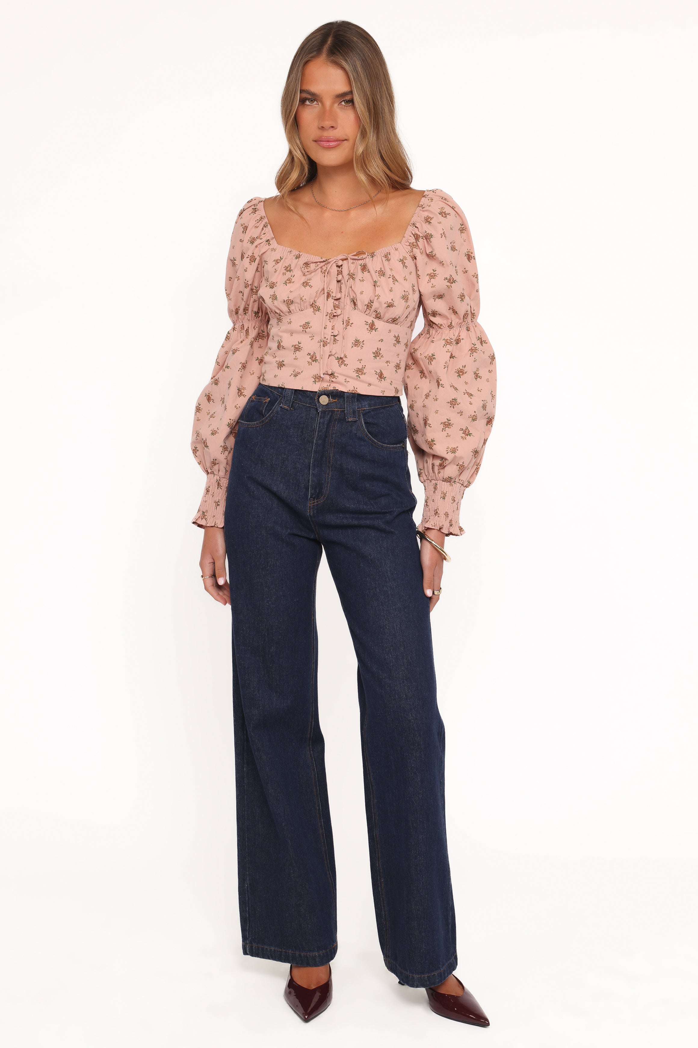 TOPS Charlene Top - Pink Floral