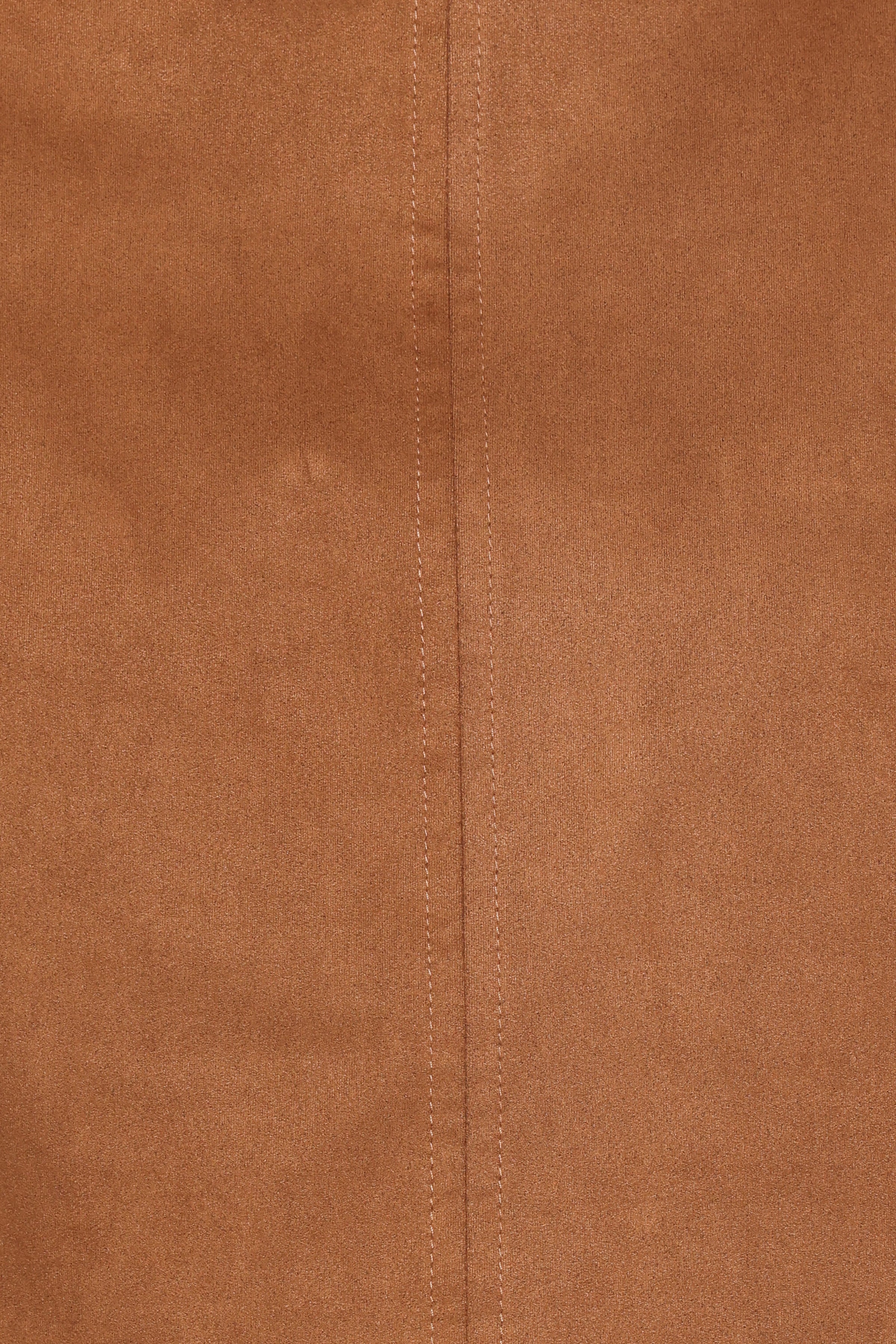 TOPS Charles Faux Sueded Top - Camel