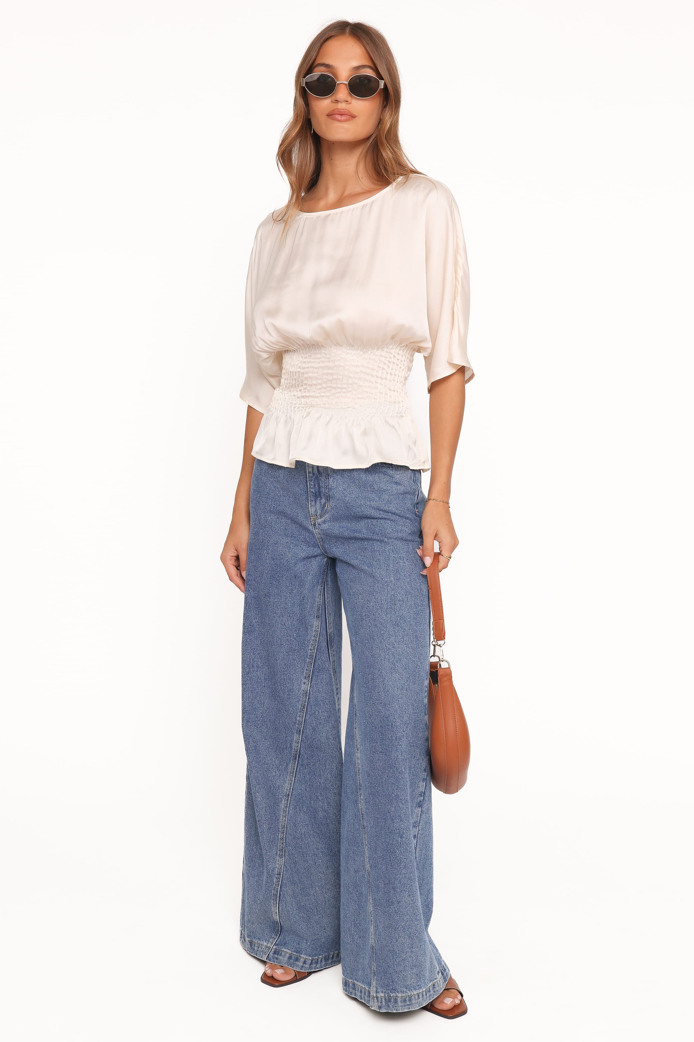 TOPS Cherish Pintuck Top - Cream