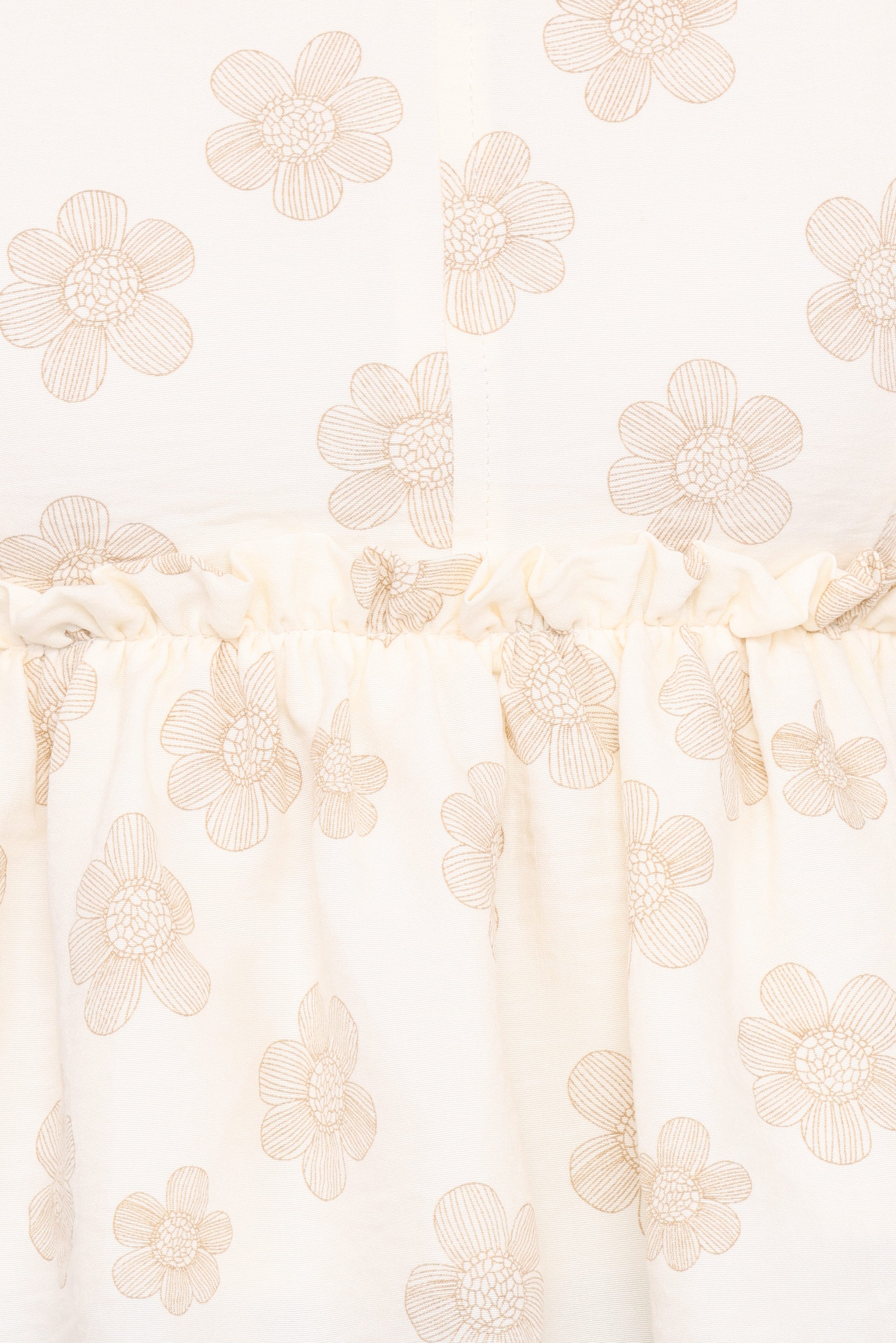 TOPS Cielo Top - Sand Beige Floral