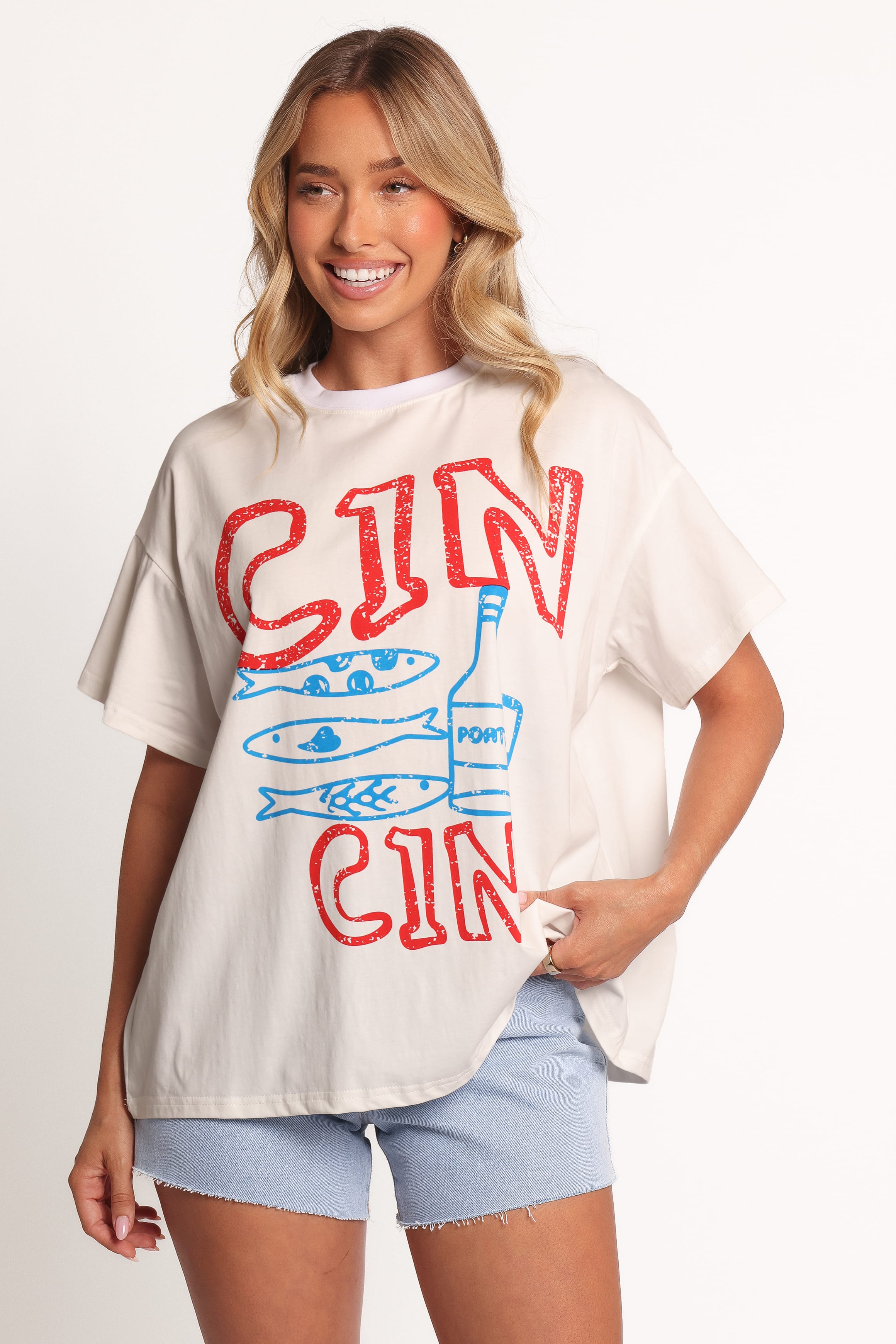 TOPS Cin Cin Tee - White