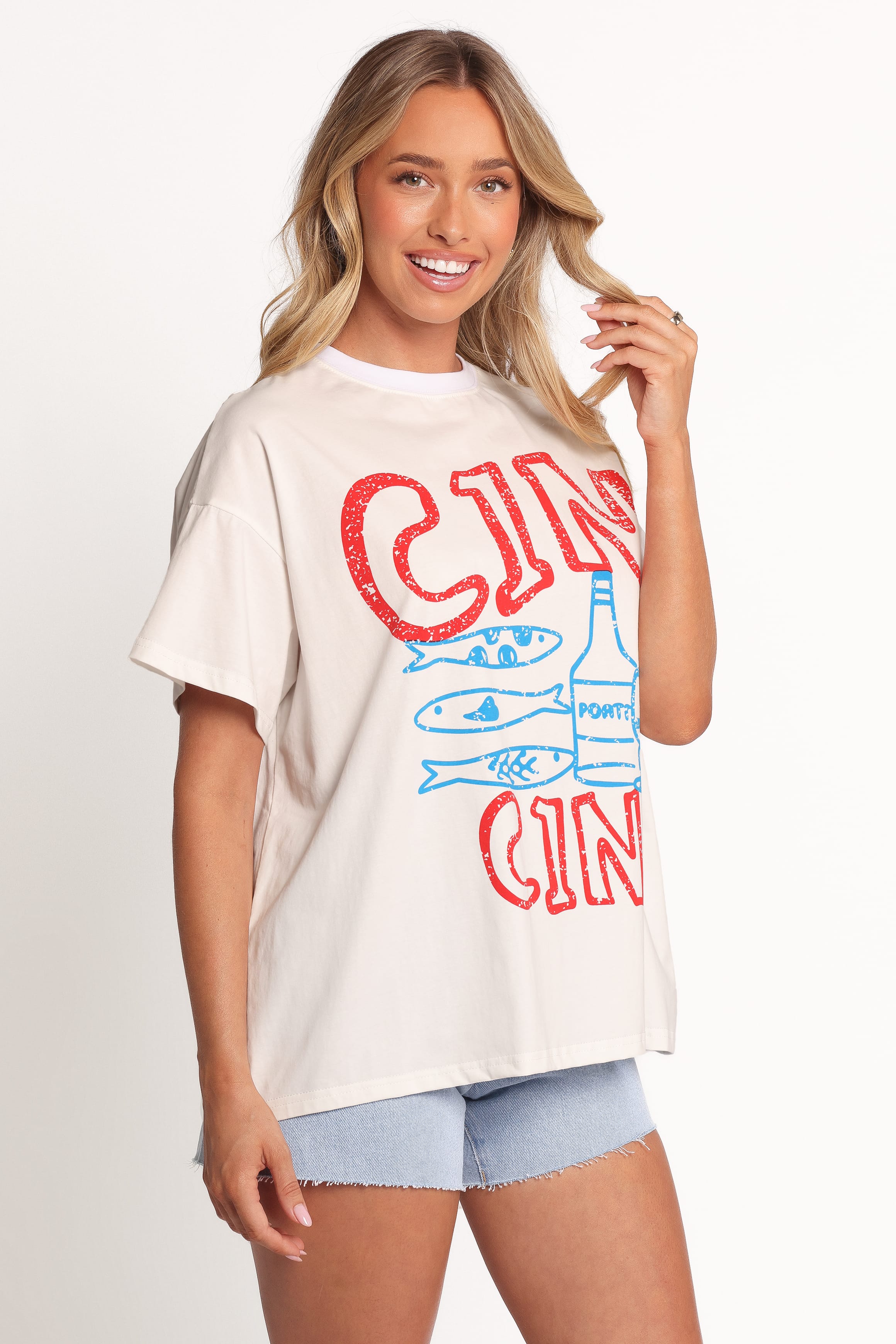 TOPS Cin Cin Tee - White