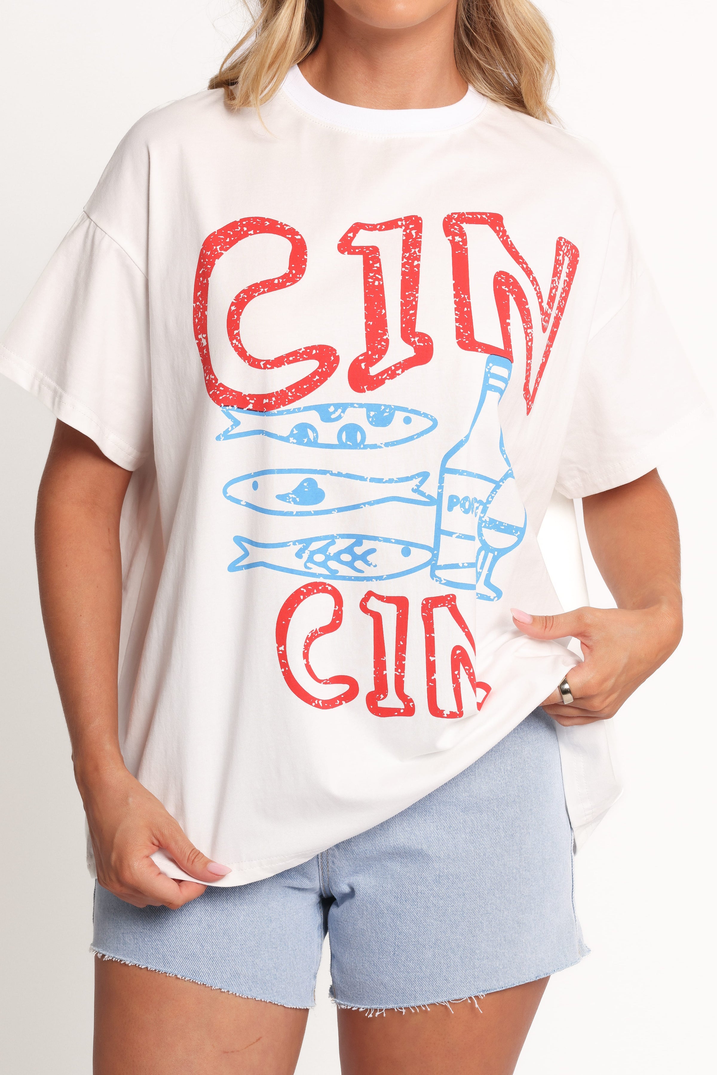 TOPS Cin Cin Tee - White