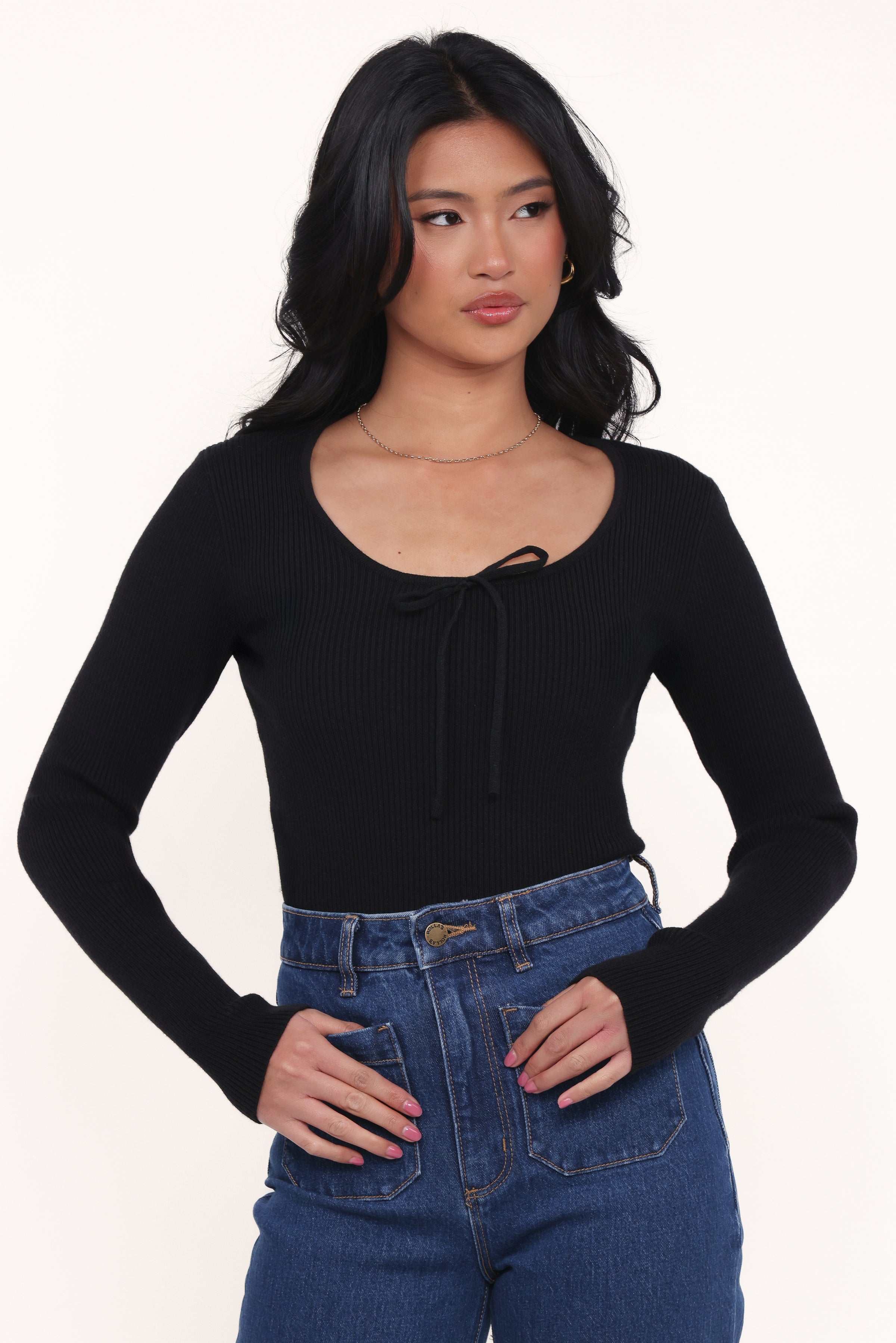 TOPS Cooper Knit Top - Black