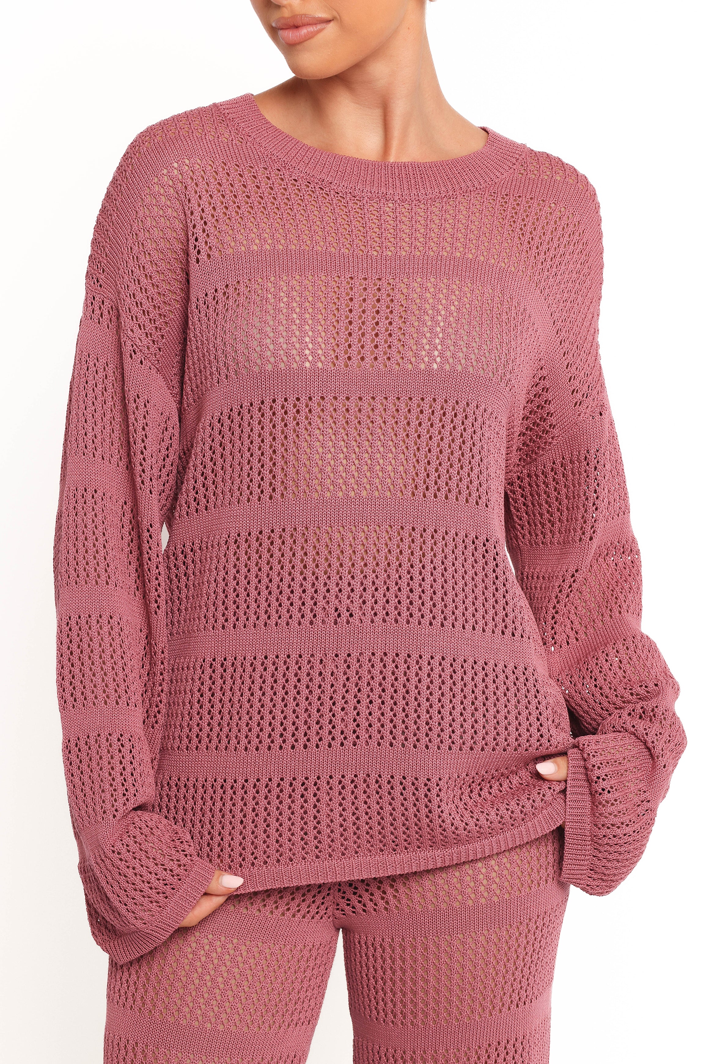 TOPS Crawford Top - Rose