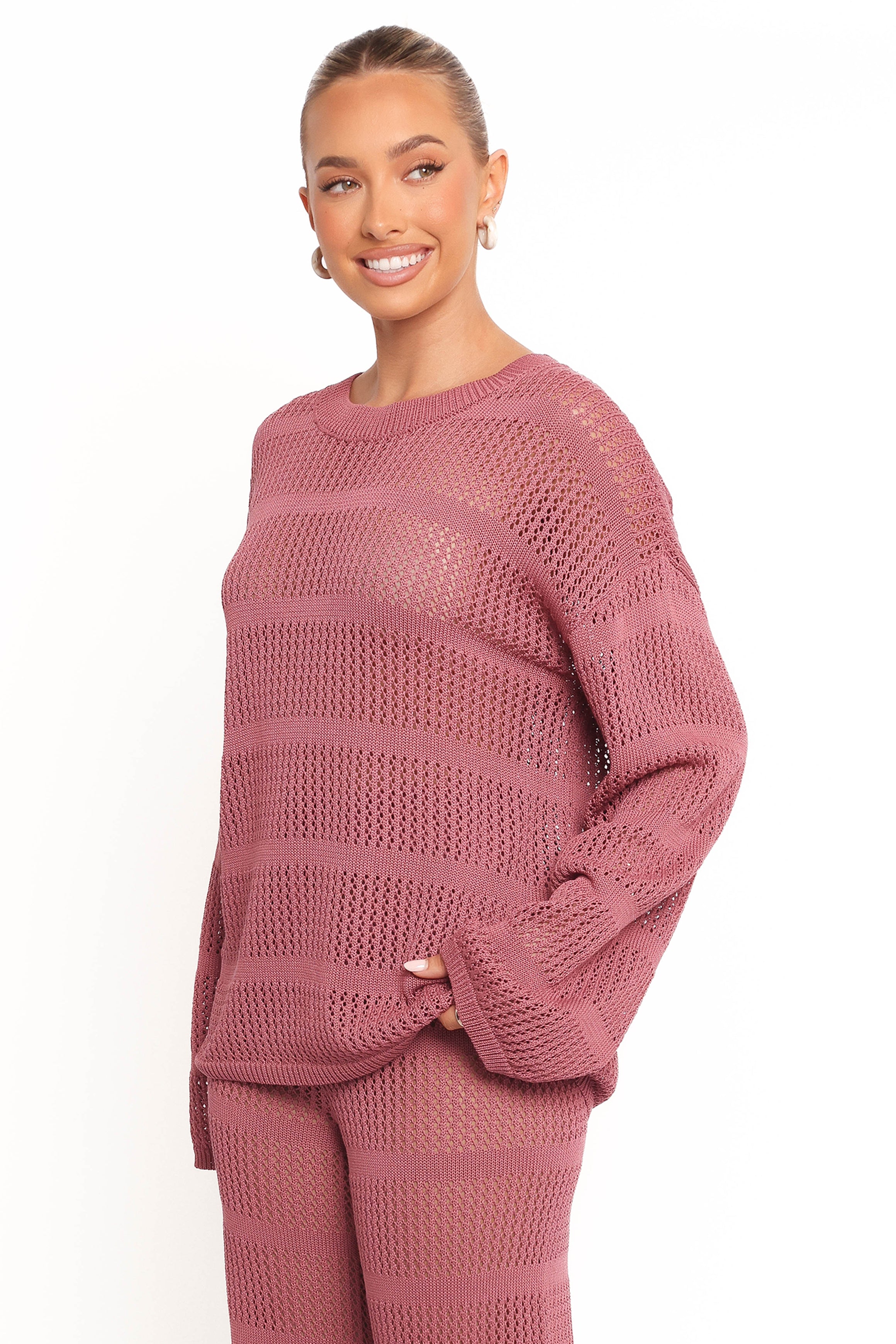 TOPS Crawford Top - Rose