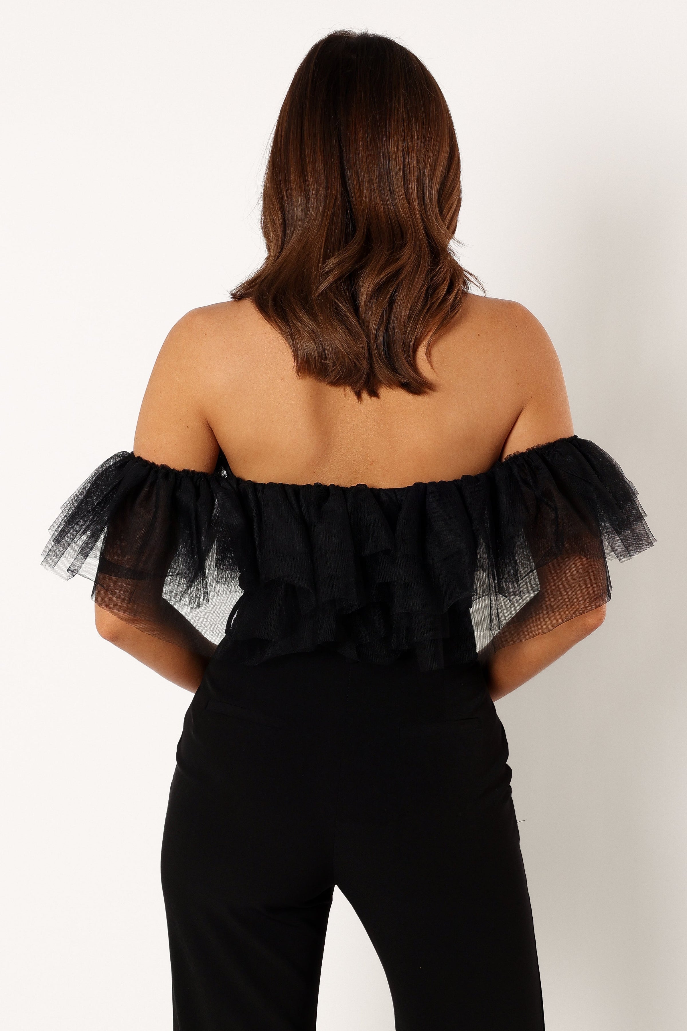 TOPS @Dae Off Shoulder Bodysuit - Black