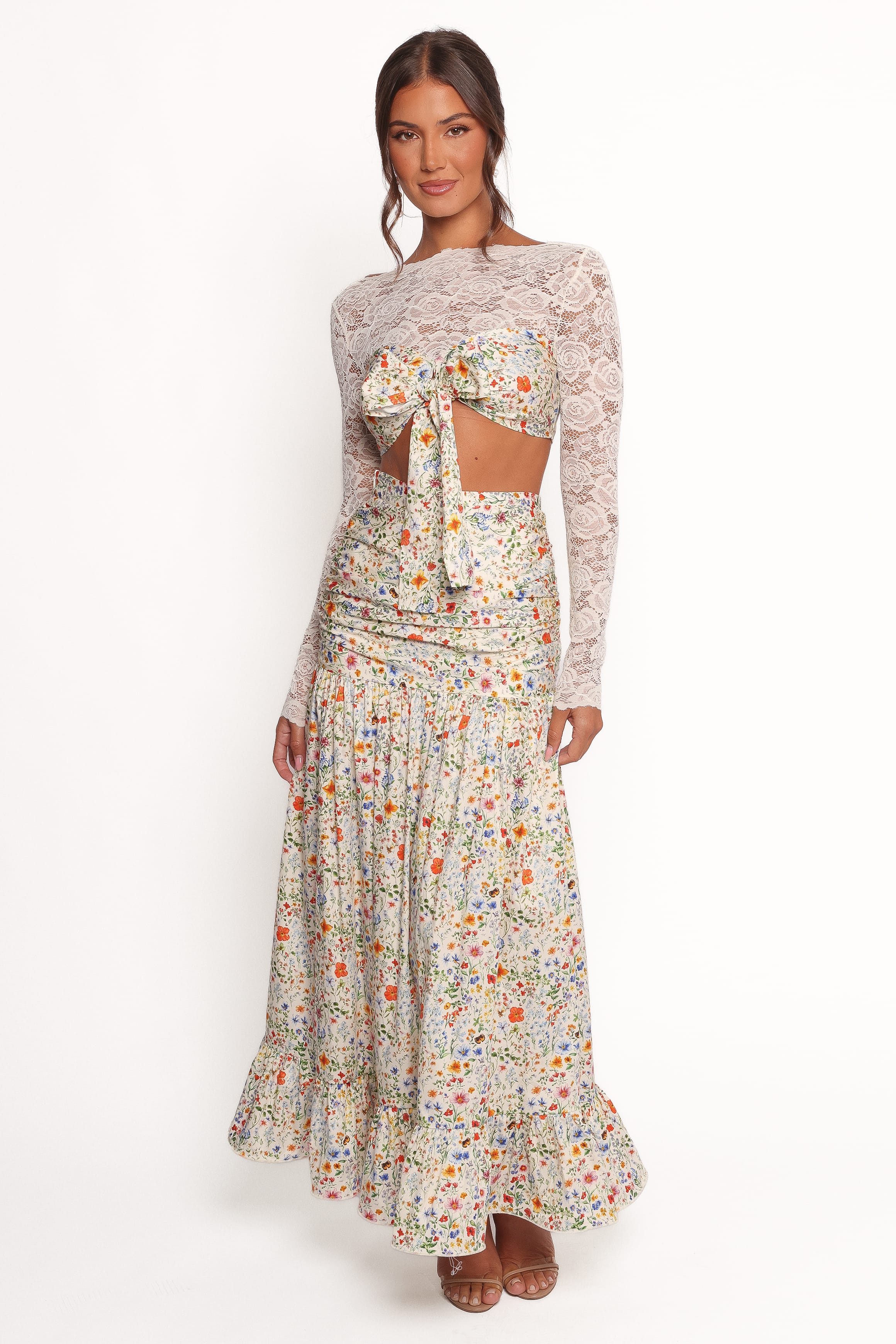 TOPS Dara Top - Garden Floral