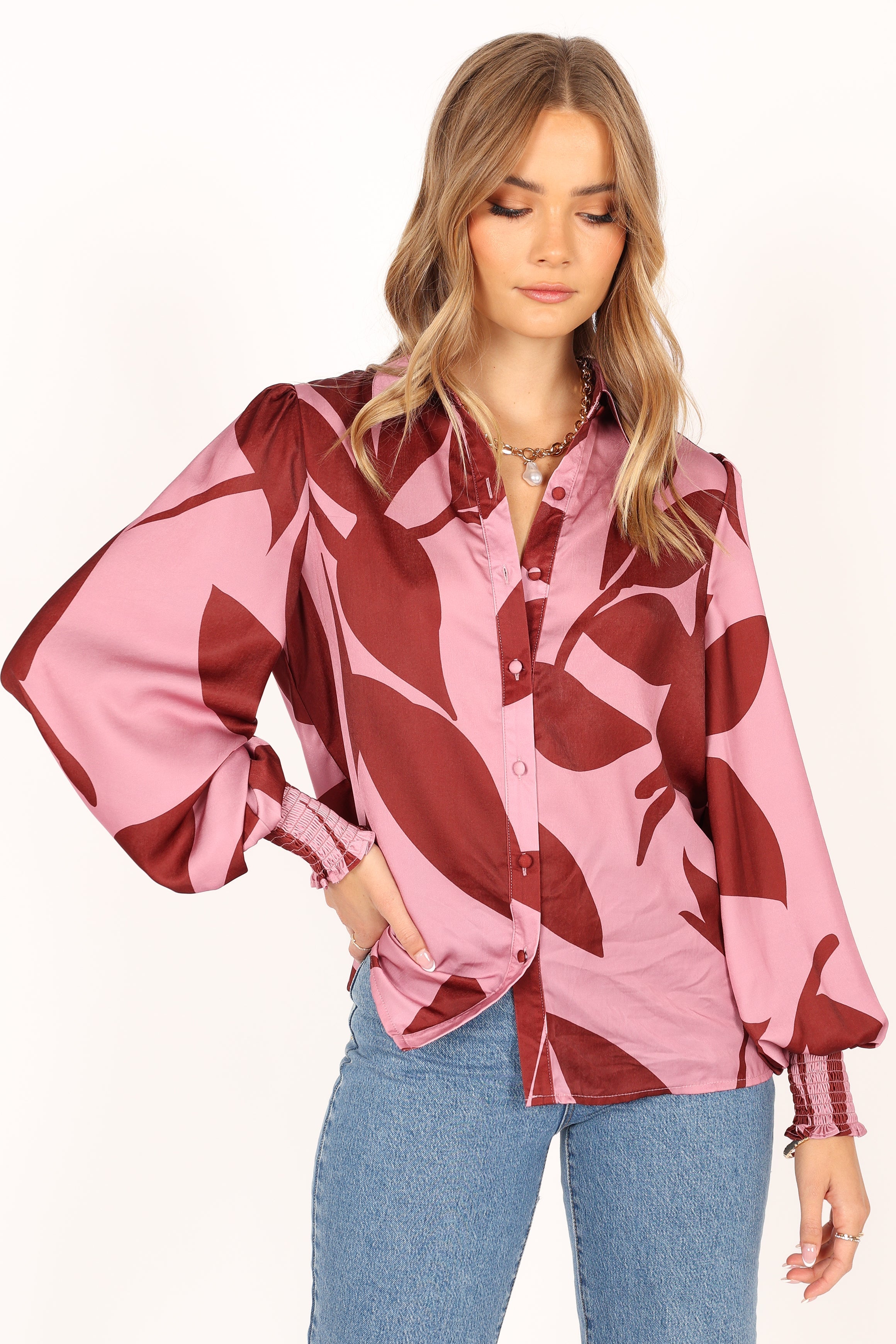 TOPS @Darlene Shirt - Pink