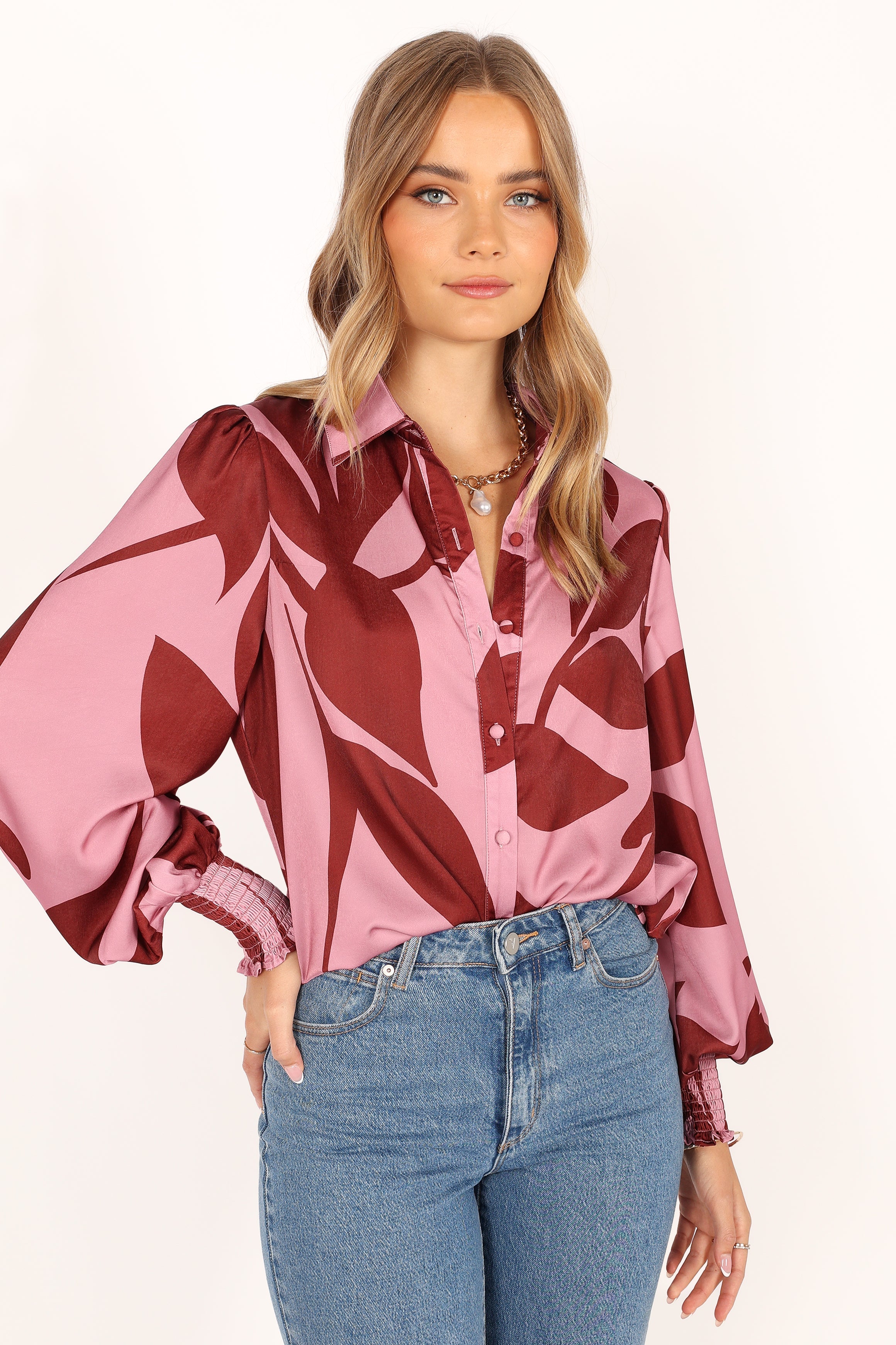 TOPS @Darlene Shirt - Pink