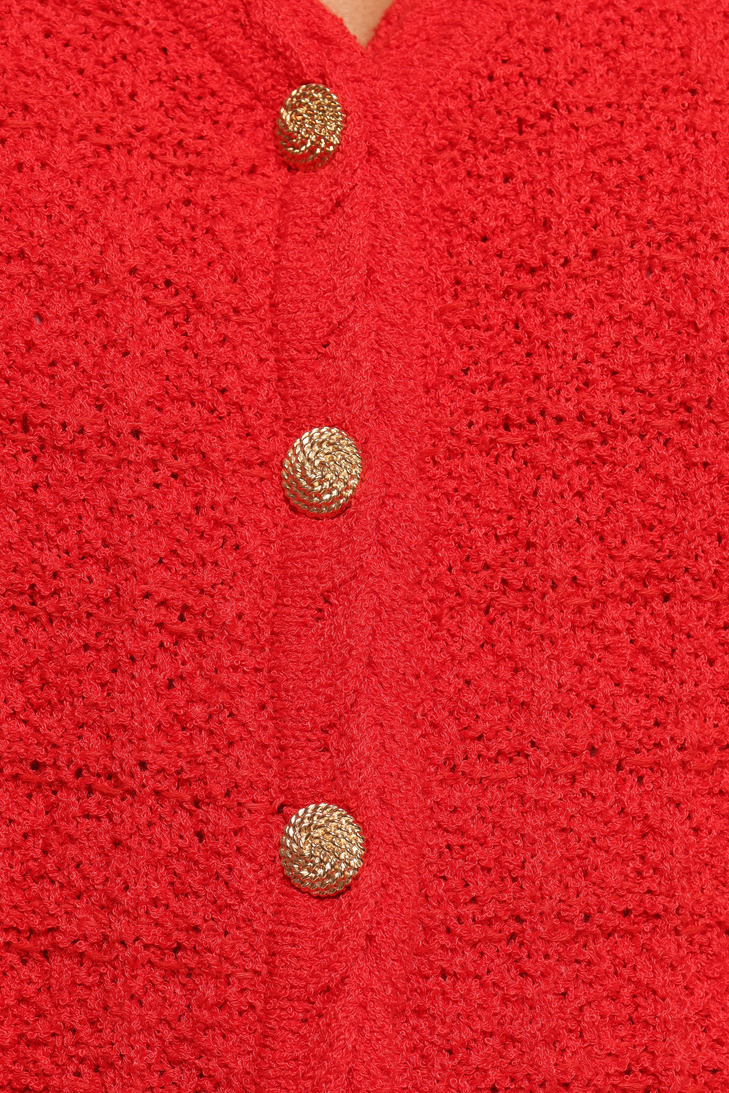 TOPS Davis Knit Vest - Red