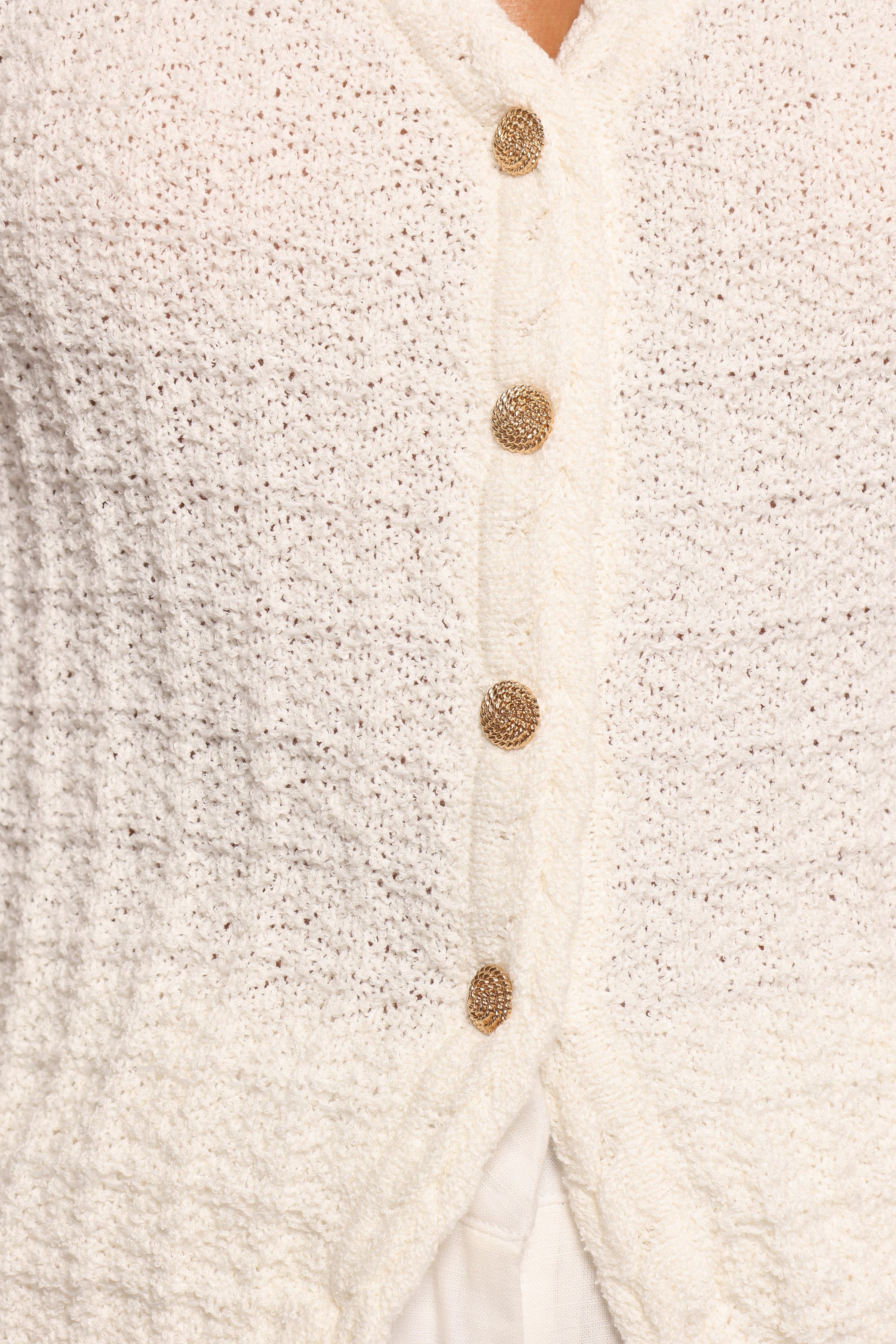 TOPS Davis Knit Vest - White