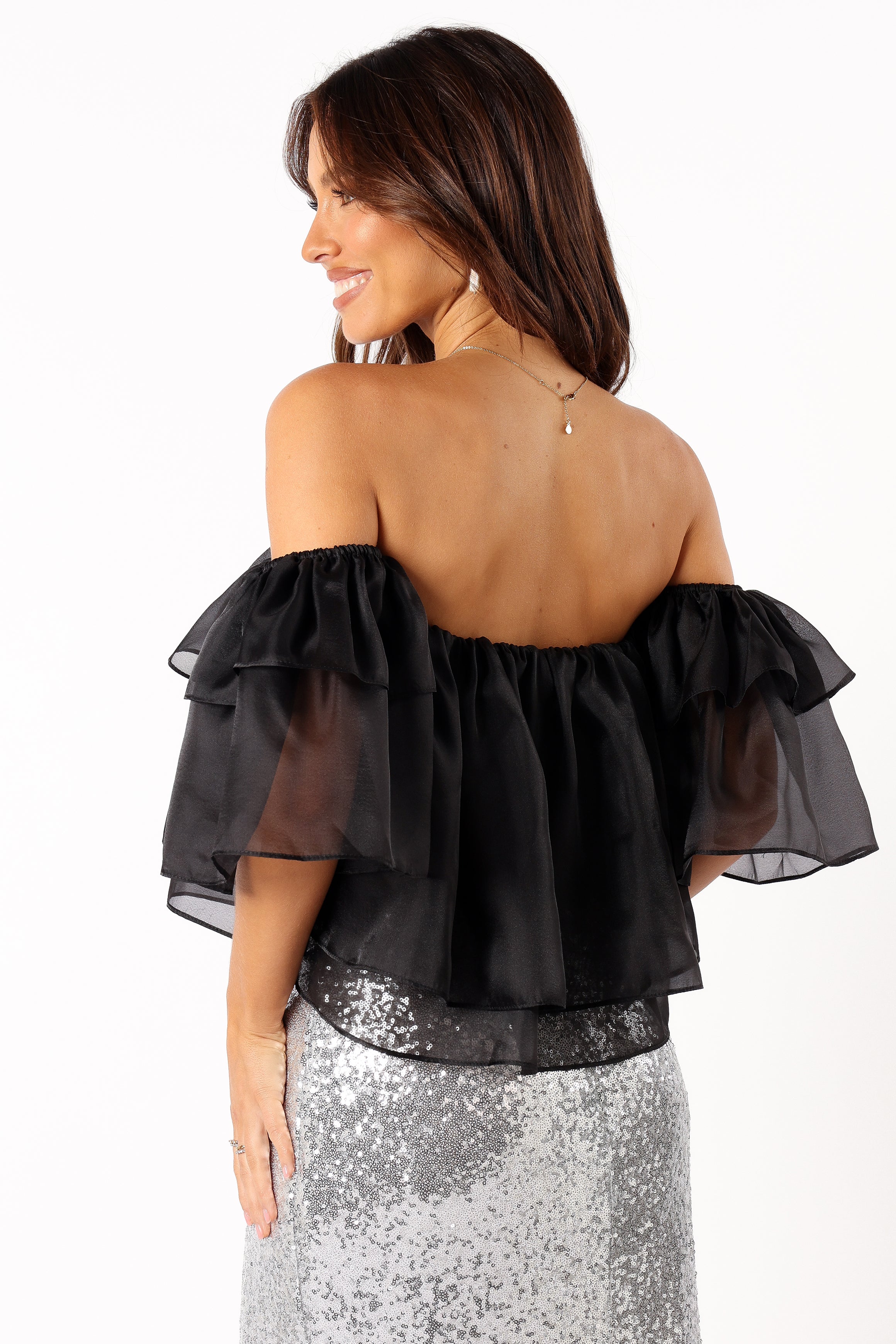 TOPS @Deedi Off Shoulder Top - Black
