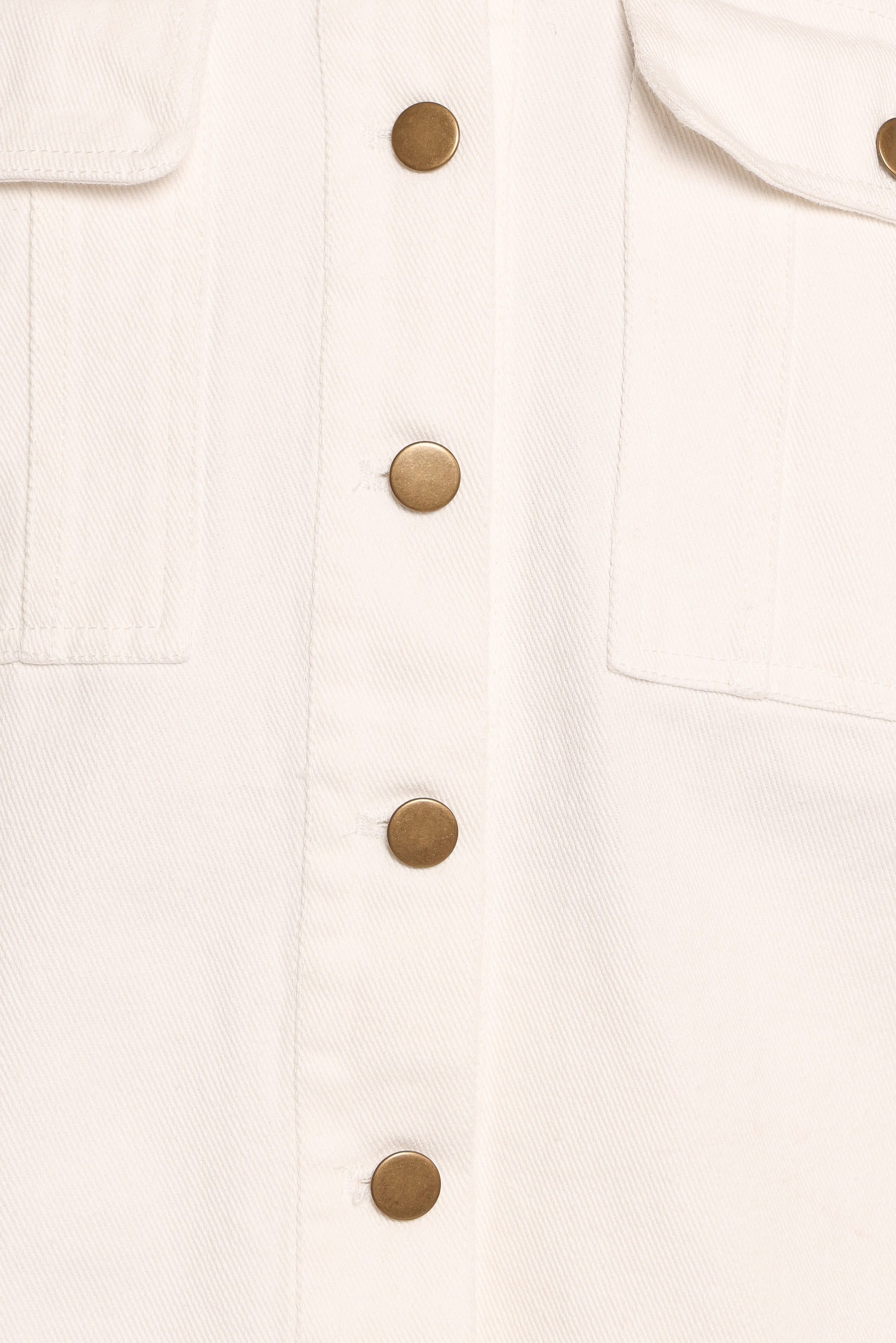 TOPS Della Denim Shirt - Off White