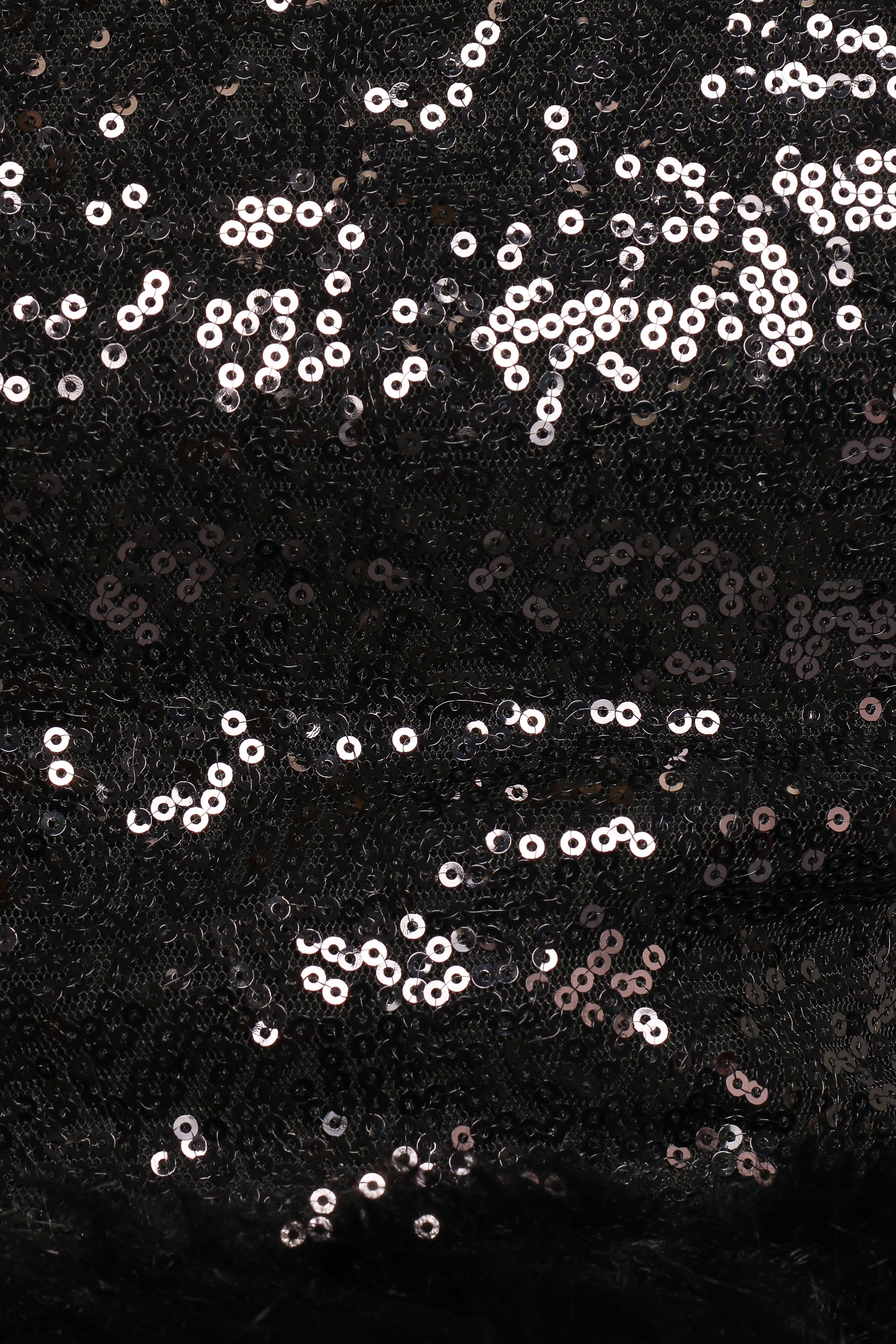 TOPS Della Sequin Halter Top - Black